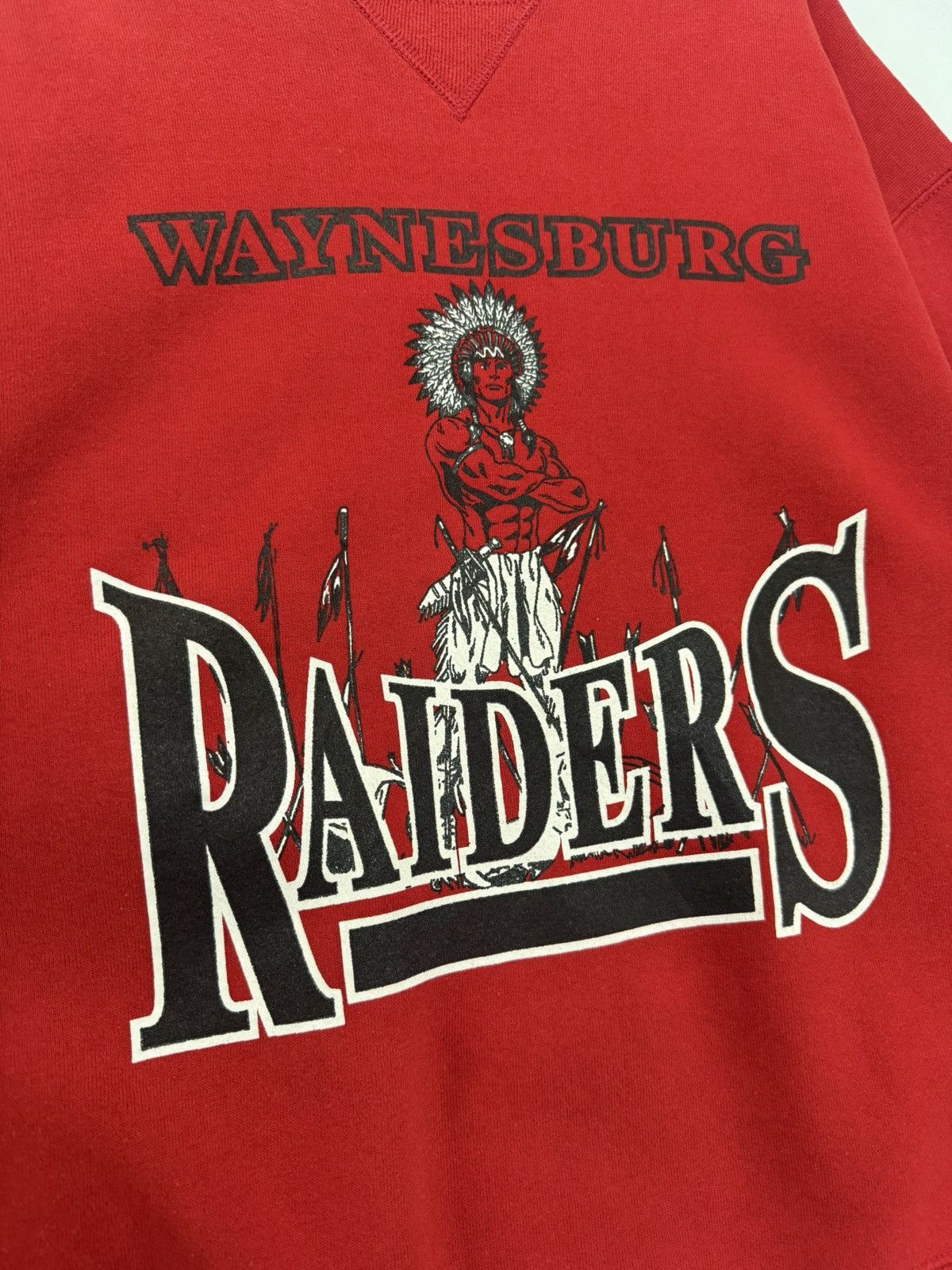 Russell Athletic 🔥 90's Russell Waynesburg Raiders Red Big Logo College USA Size US M / EU 48-50 / 2 - 4 Thumbnail
