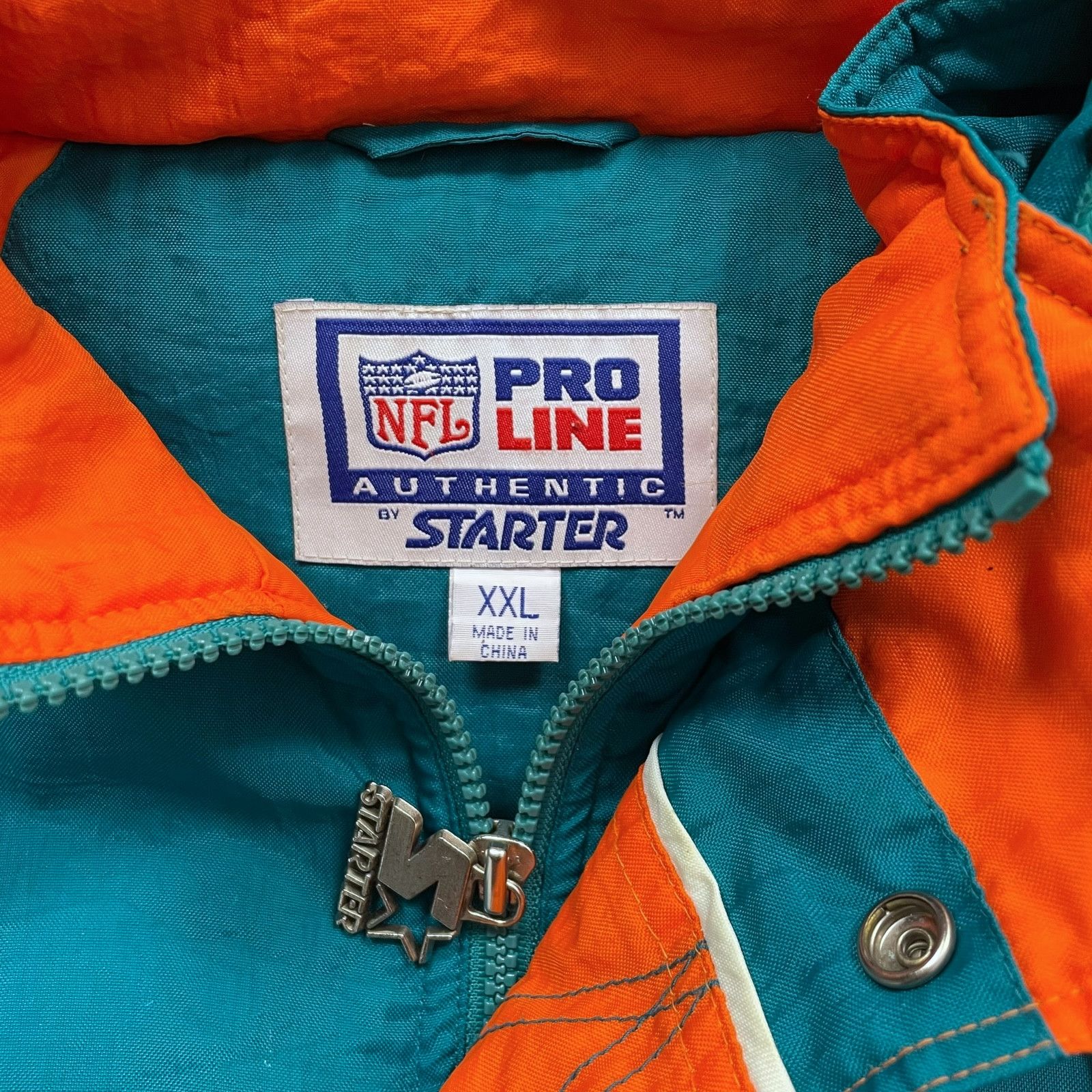 NFL VTG 90s MIAMI DOLPHINS STARTER PRO LINE PUFFER JACKET Size US XXL / EU 58 / 5 - 7 Thumbnail