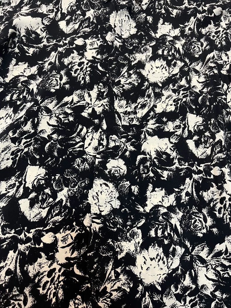 Saint Laurent Paris Saint Laurent Black and White Silk Shirt-2507 Size US M / EU 48-50 / 2 - 4 Thumbnail