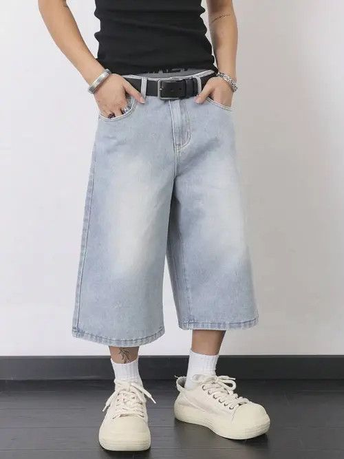 Japanese Brand VINTAGE retro Y2K DRIP jeans shorts jorts Size US 34 / EU 50 - 1 Thumbnail