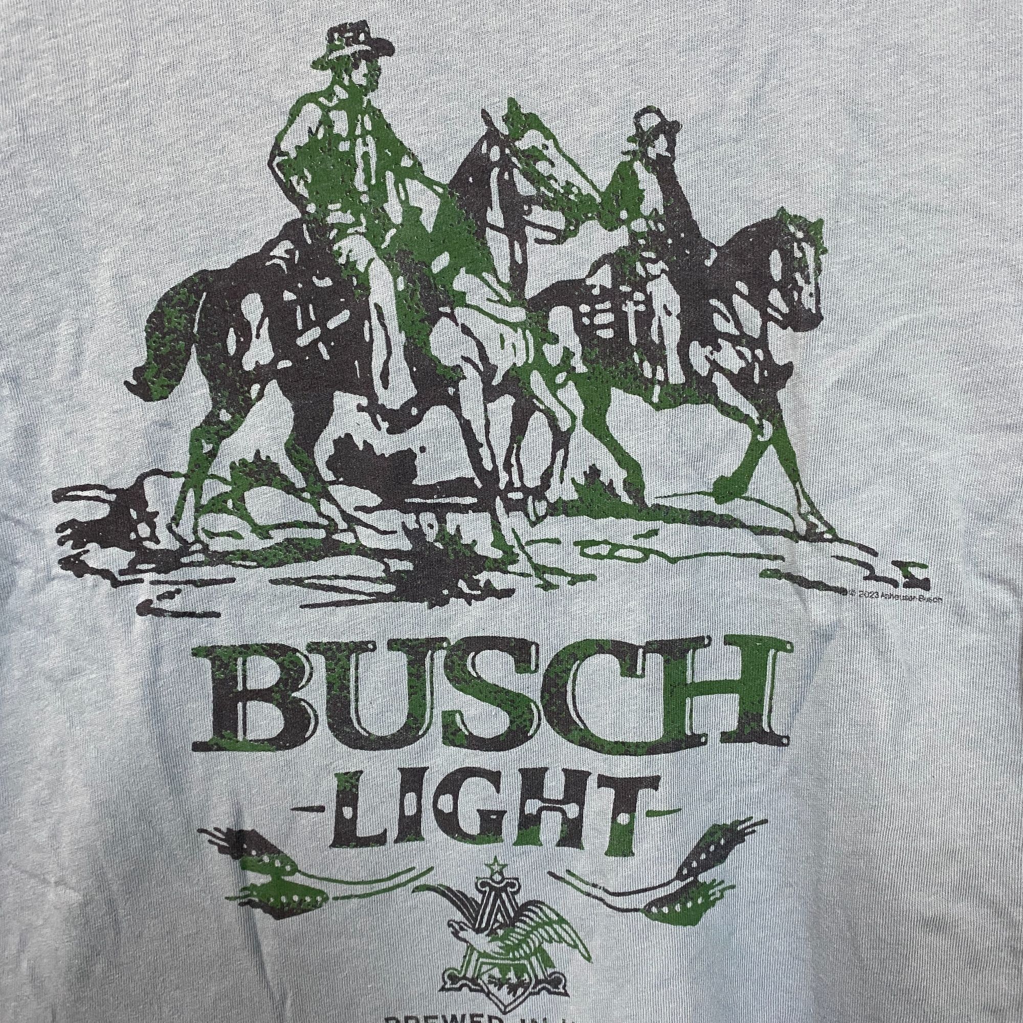 Junk Food Junk Food Clothing Busch Light Vintage-Style T-Shirt Small Size S / US 4 / IT 40 - 2 Thumbnail