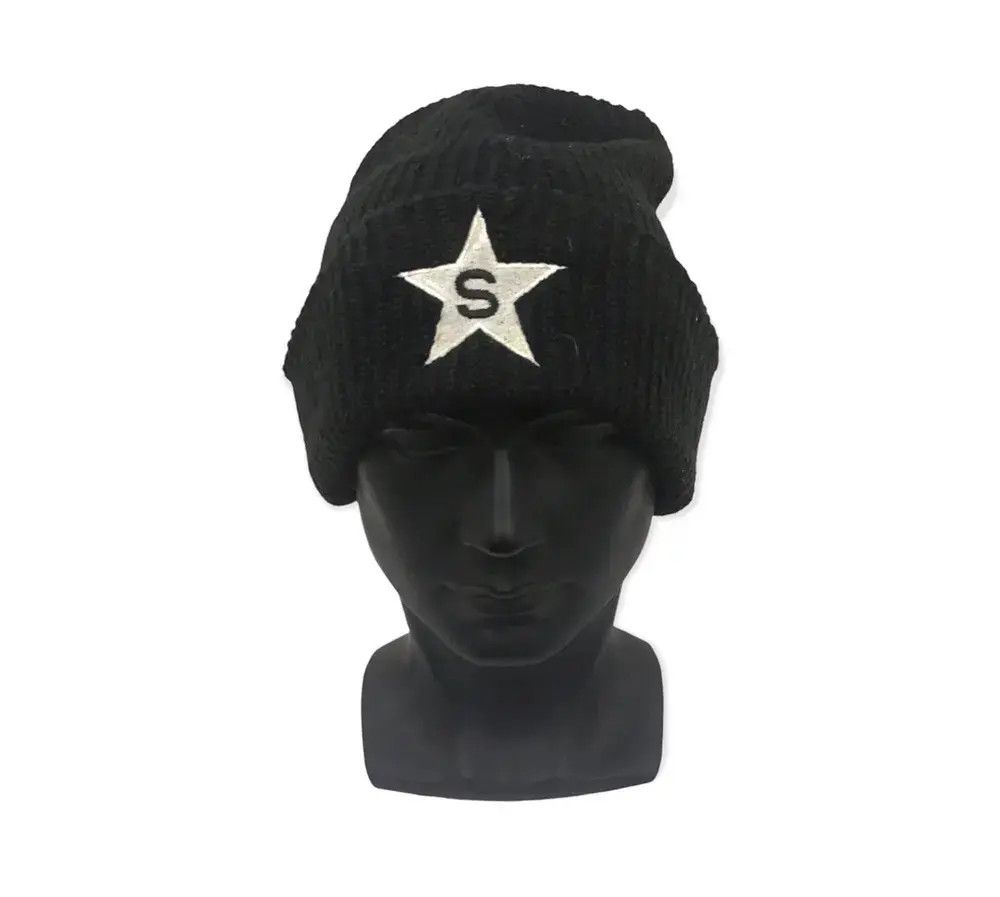 Japanese Brand Japanese Brand Star Big Logo Beanie Hat Size ONE SIZE - 1 Thumbnail