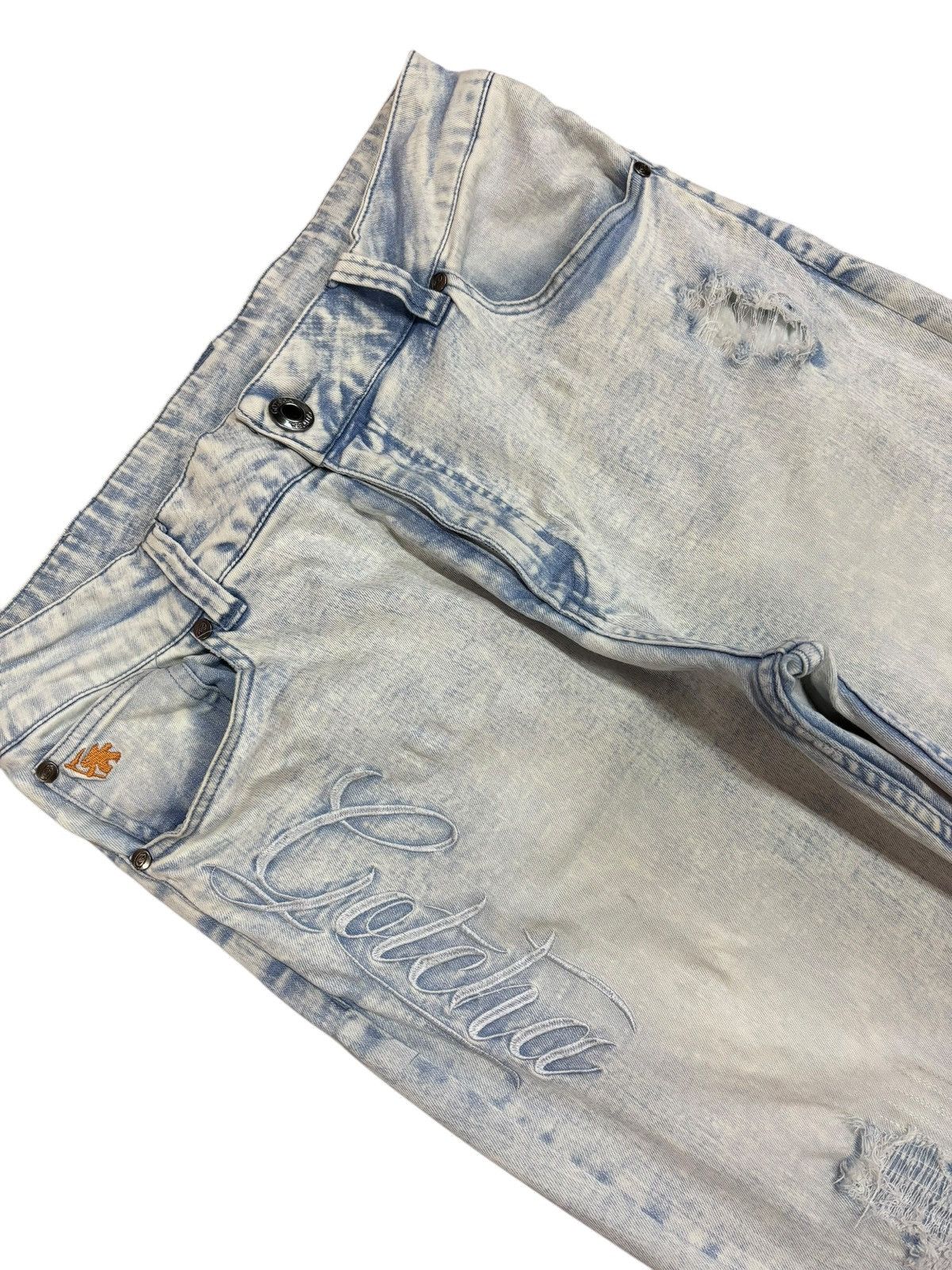 Gotcha × Vintage Vtg Gotcha Distressed Blue Acid Washed Jeans Size US 34 / EU 50 - 3 Thumbnail