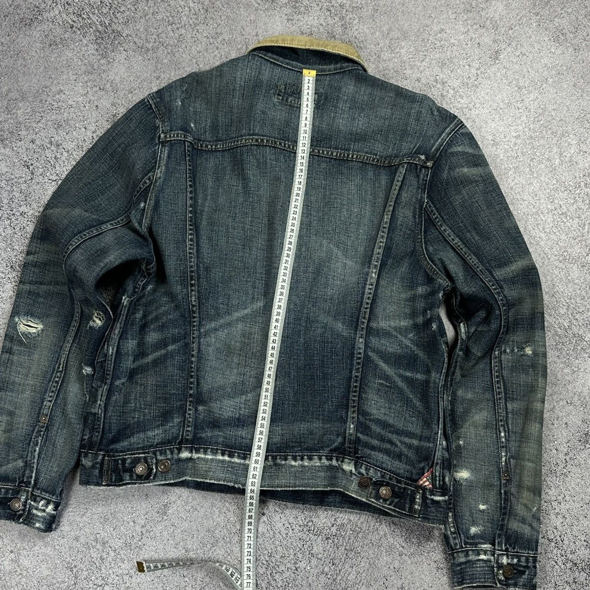Denim & Supply Ralph Lauren Y2K Distressed Ripped Faded Blue Jeans Trucker Jacket XL Size US XL / EU 56 / 4 - 9 Thumbnail