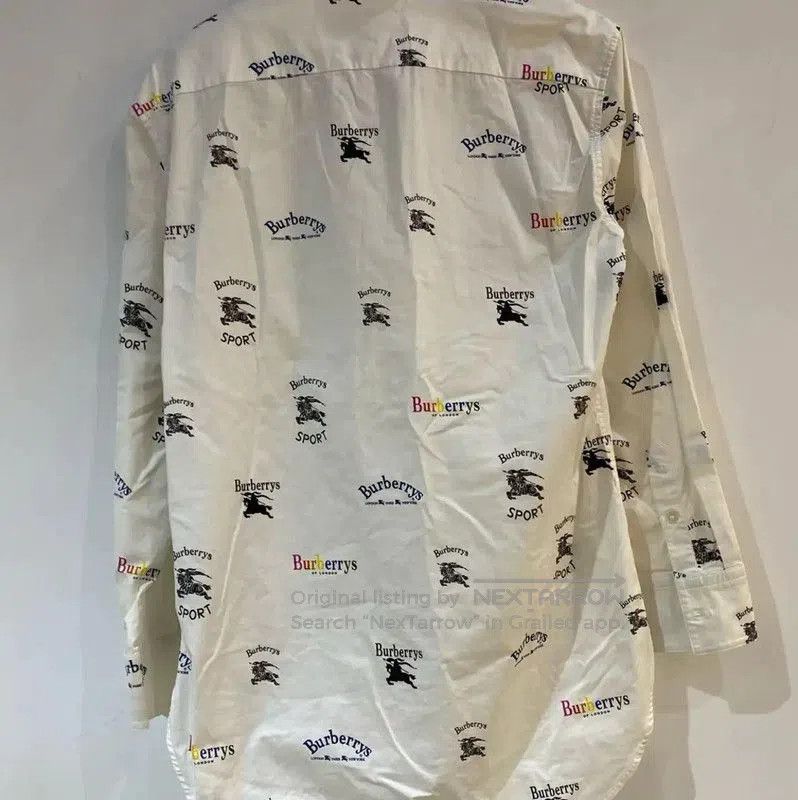 Burberry Burberry White Cotton Blend Long Sleeve Shirt. Size US S / EU 44-46 / 1 - 2 Thumbnail