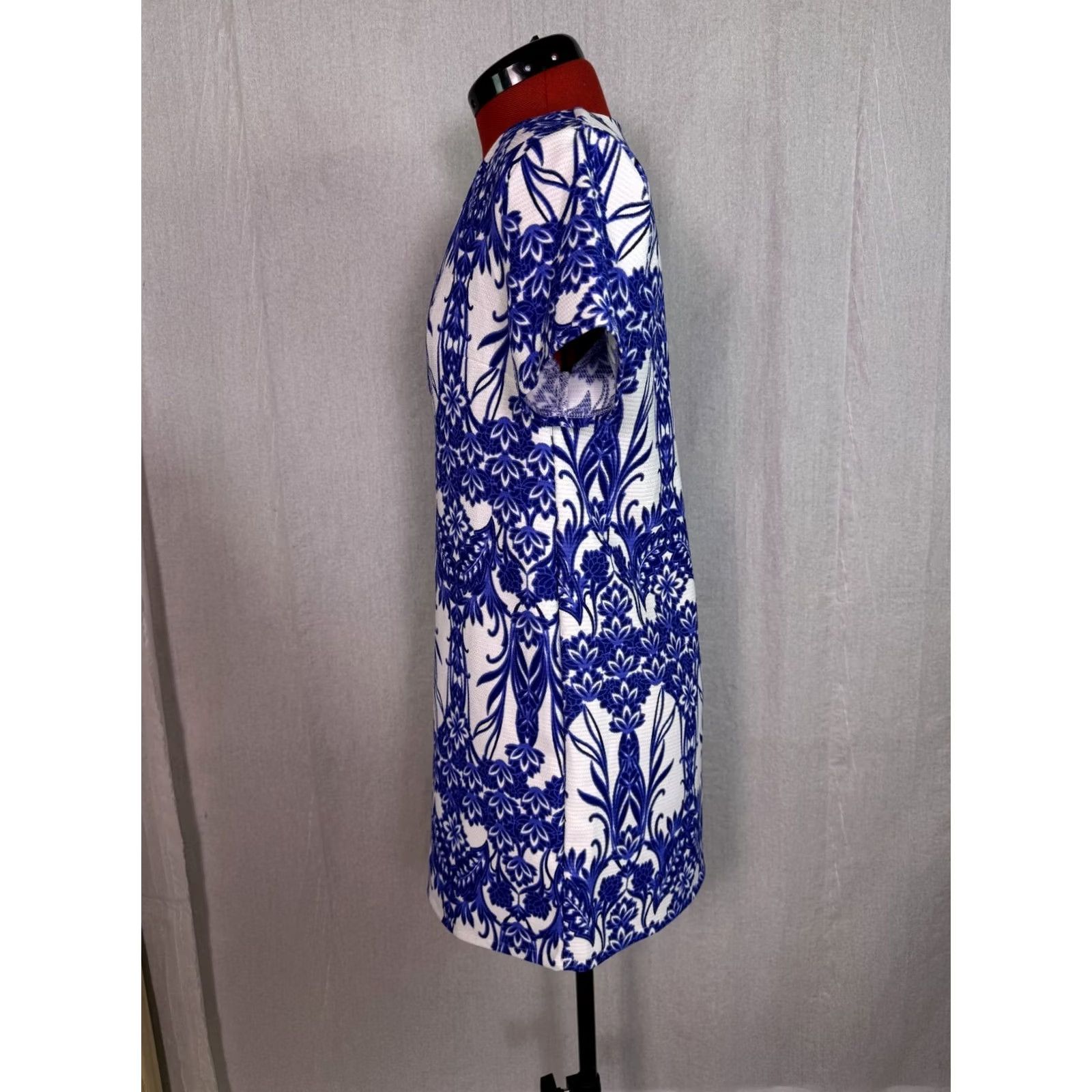 Missguided VINTAGE Missguided Blue White Floral Mini Dress Size 4 Boho 70s Womens Size S / US 4 / IT 40 - 3 Thumbnail