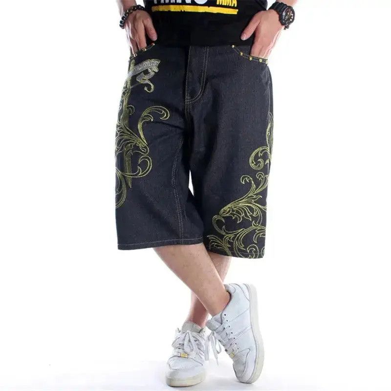 Japanese Brand Embroidered Vintage Jorts Y2K Shorts Hip Hop Summer Size US 32 / EU 48 - 2 Thumbnail