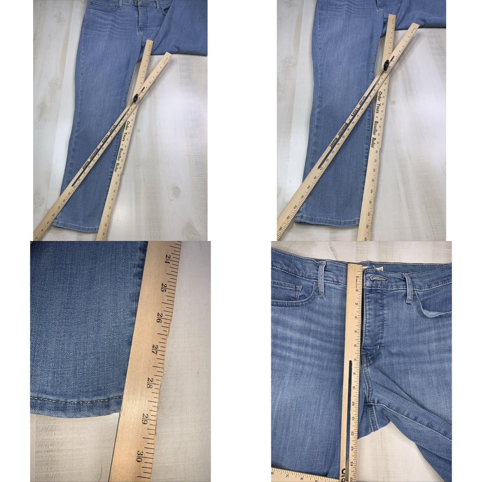 Levi's Levi's 311 Shaping Skinny Jeans Women’s 33x30 High Rise Slim Blue Denim Cotton Blend Regular Inseam 30 Size 24" / US 00 / IT 34 - 8 Thumbnail