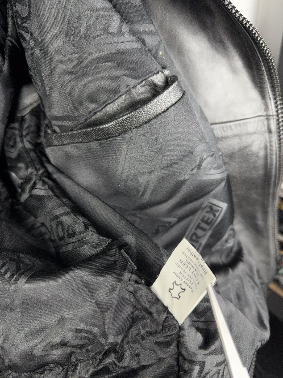 Leather Vntg 00s Heavy Leather Racing MOTO Bomber Jacket Punk Size US S / EU 44-46 / 1 - 21 Thumbnail
