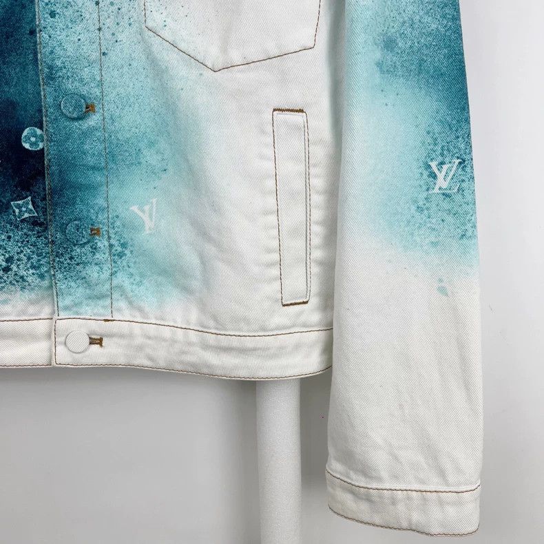 Louis Vuitton Louis Vuitton Starry Sky Gradient Splash-ink Denim Jacket 2 Size US S / EU 44-46 / 1 - 7 Thumbnail