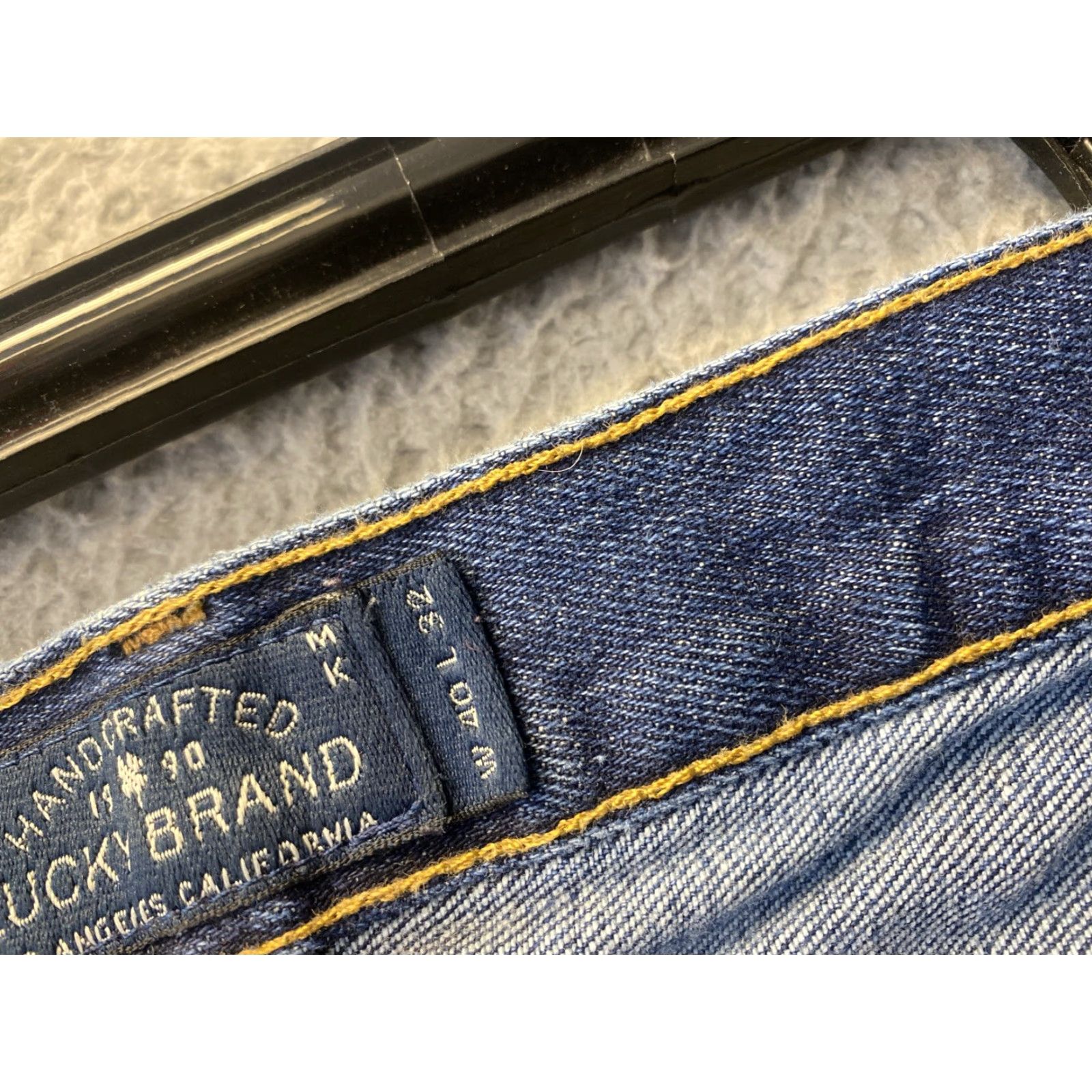 Lucky Brand VINTAGE Lucky Brand Straight Leg Jeans 40x32 Blue Denim Regular Fit Mens Size US 40 / EU 56 - 6 Thumbnail