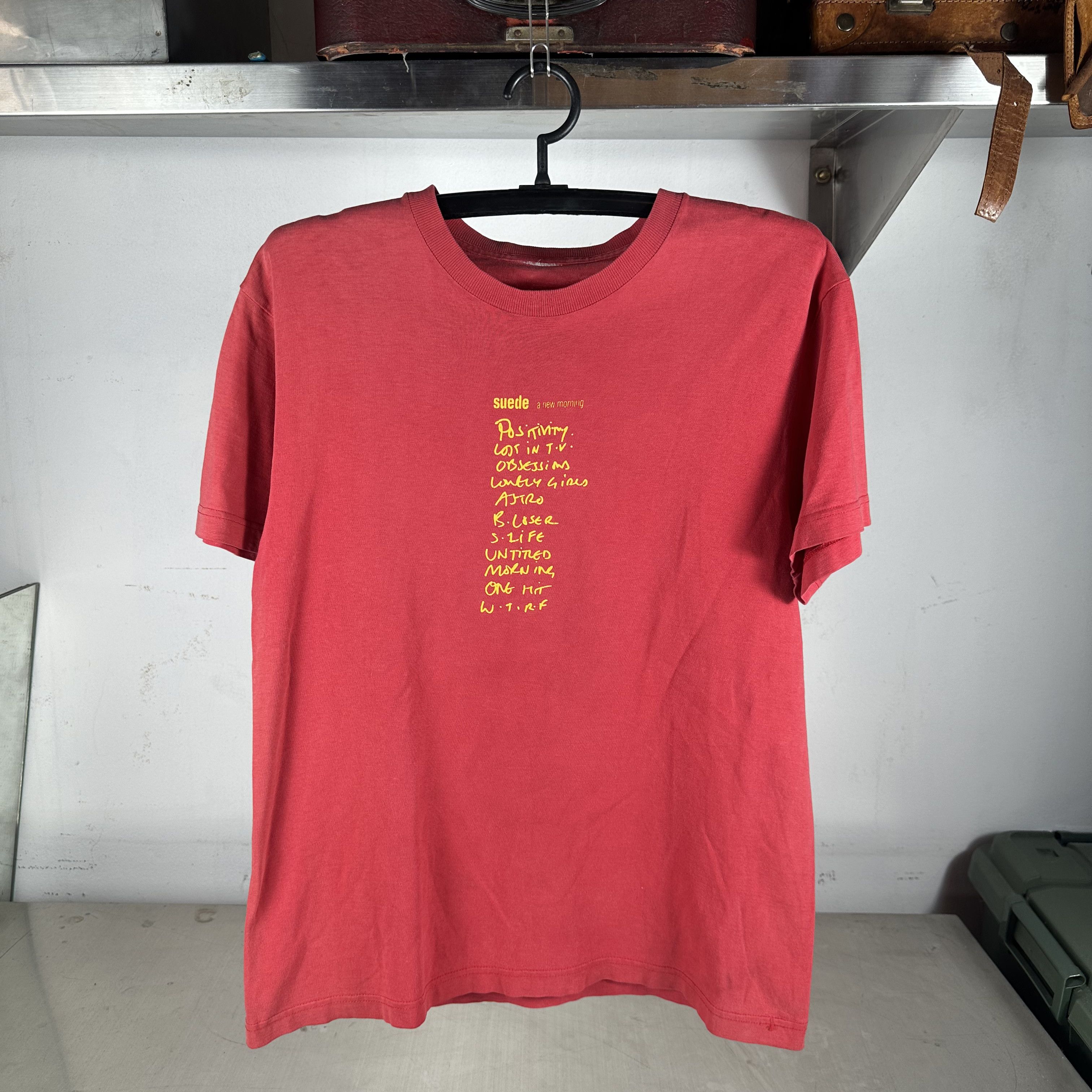 Band Tees × Vintage Vintage Suede Band Dog Man Star Album Rare