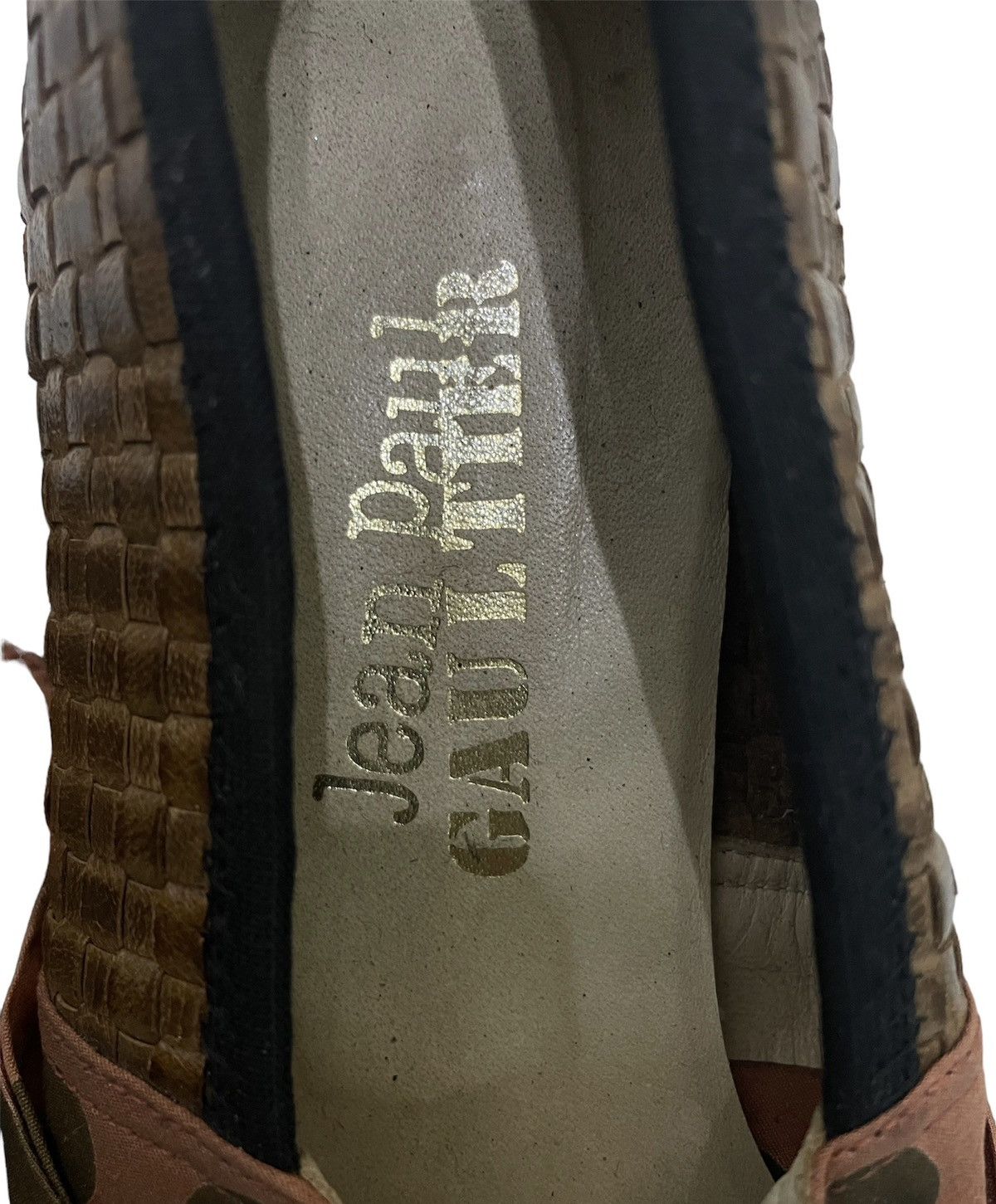 Jean Paul Gaultier JPG Distinctive Woven With Polka Dot Fabric Bow Flat Shoes Size US 8 / IT 38 - 5 Thumbnail