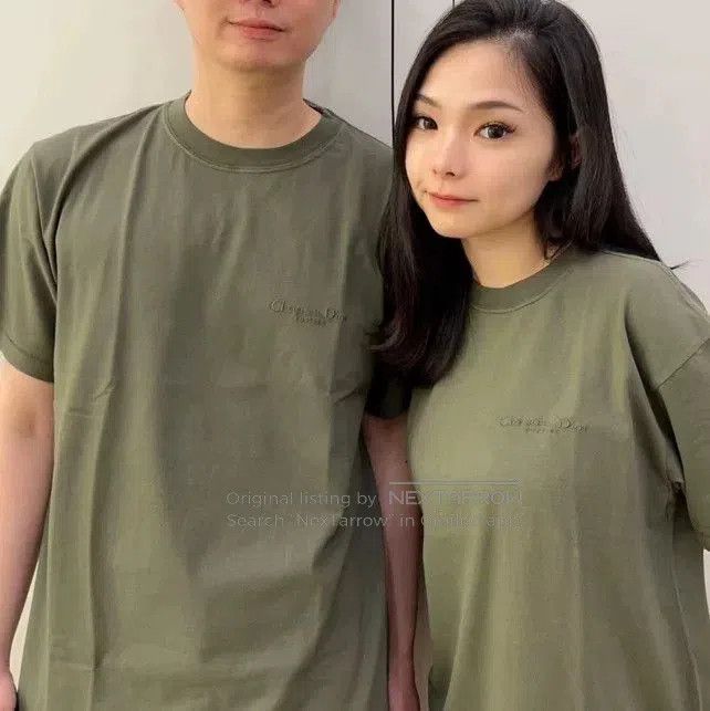 Dior Dior Green Small Logo Embroidery Short Sleeve. Size US XL / EU 56 / 4 - 7 Thumbnail