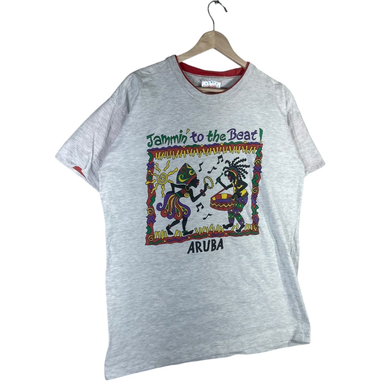 Vintage Vintage "Jammin' To the Beat!" Aruba Souvenir Tee XL Size US XL / EU 56 / 4 - 4 Thumbnail