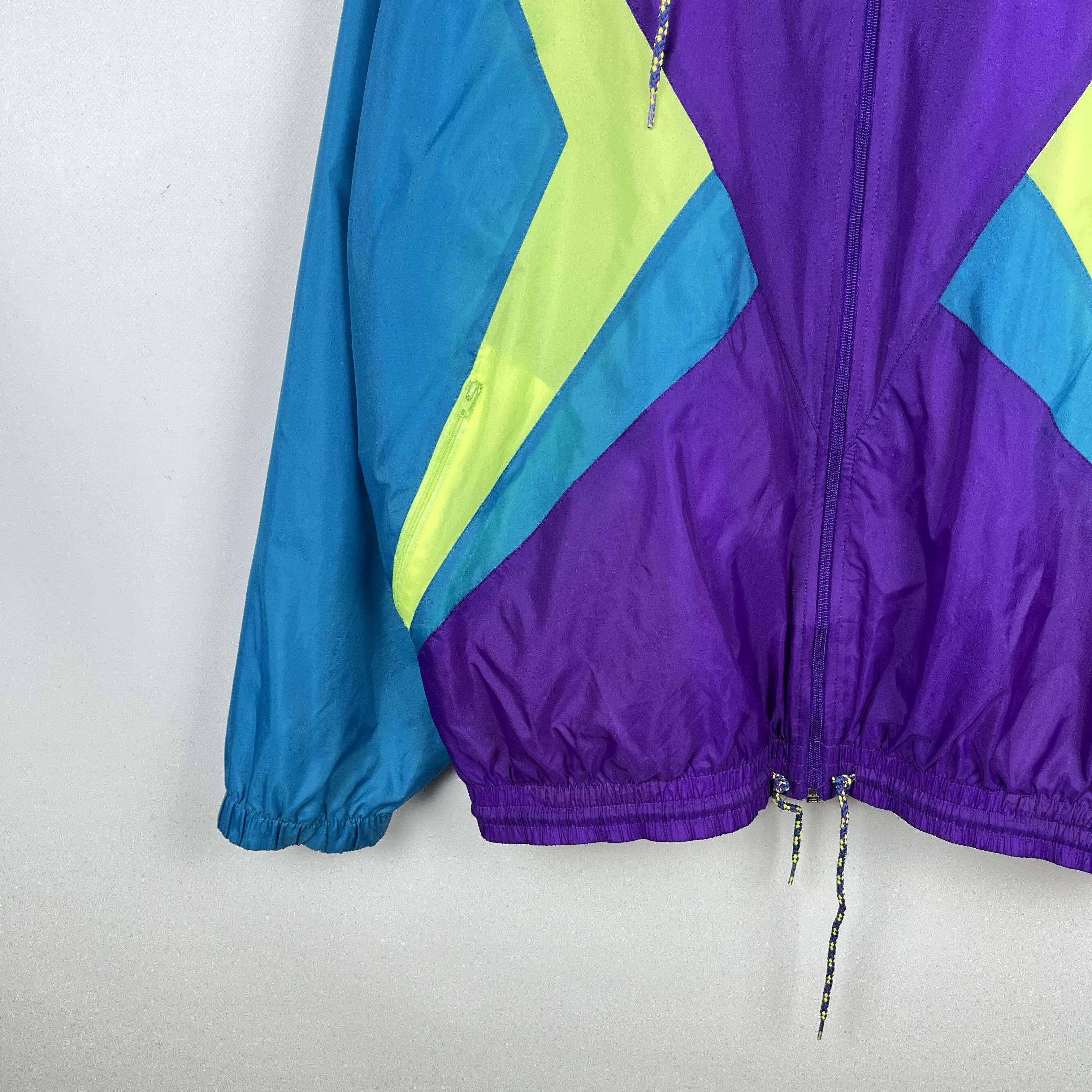 Nike Vintage Nike Multicolour Nylon Light Track Jacket 90’s Size US XXL / EU 58 / 5 - 5 Thumbnail