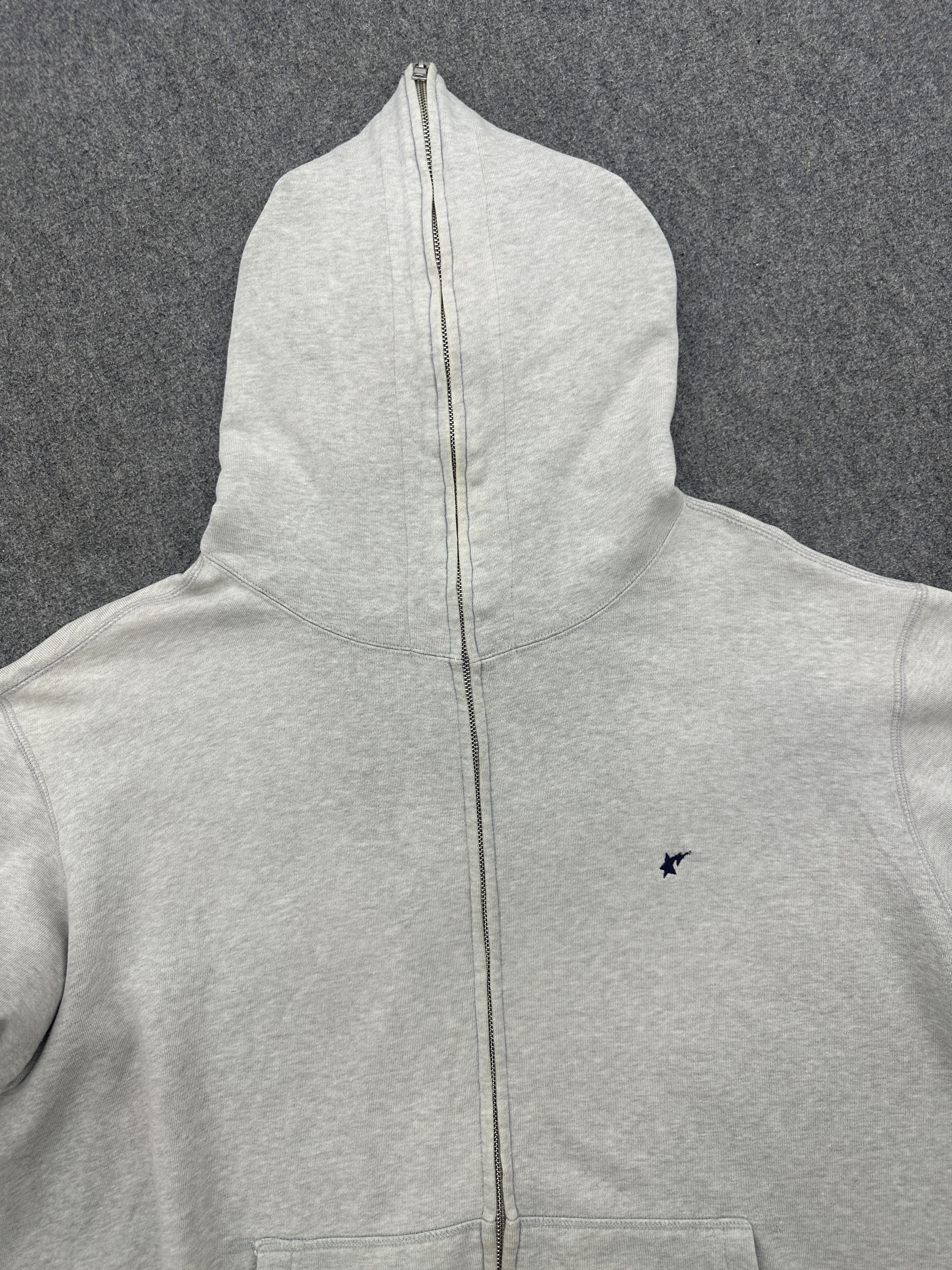Bape A Bathing Ape BAPE Star Logo Grey Full-Zip Hoodie BP007 Size US XXL / EU 58 / 5 - 10 Thumbnail