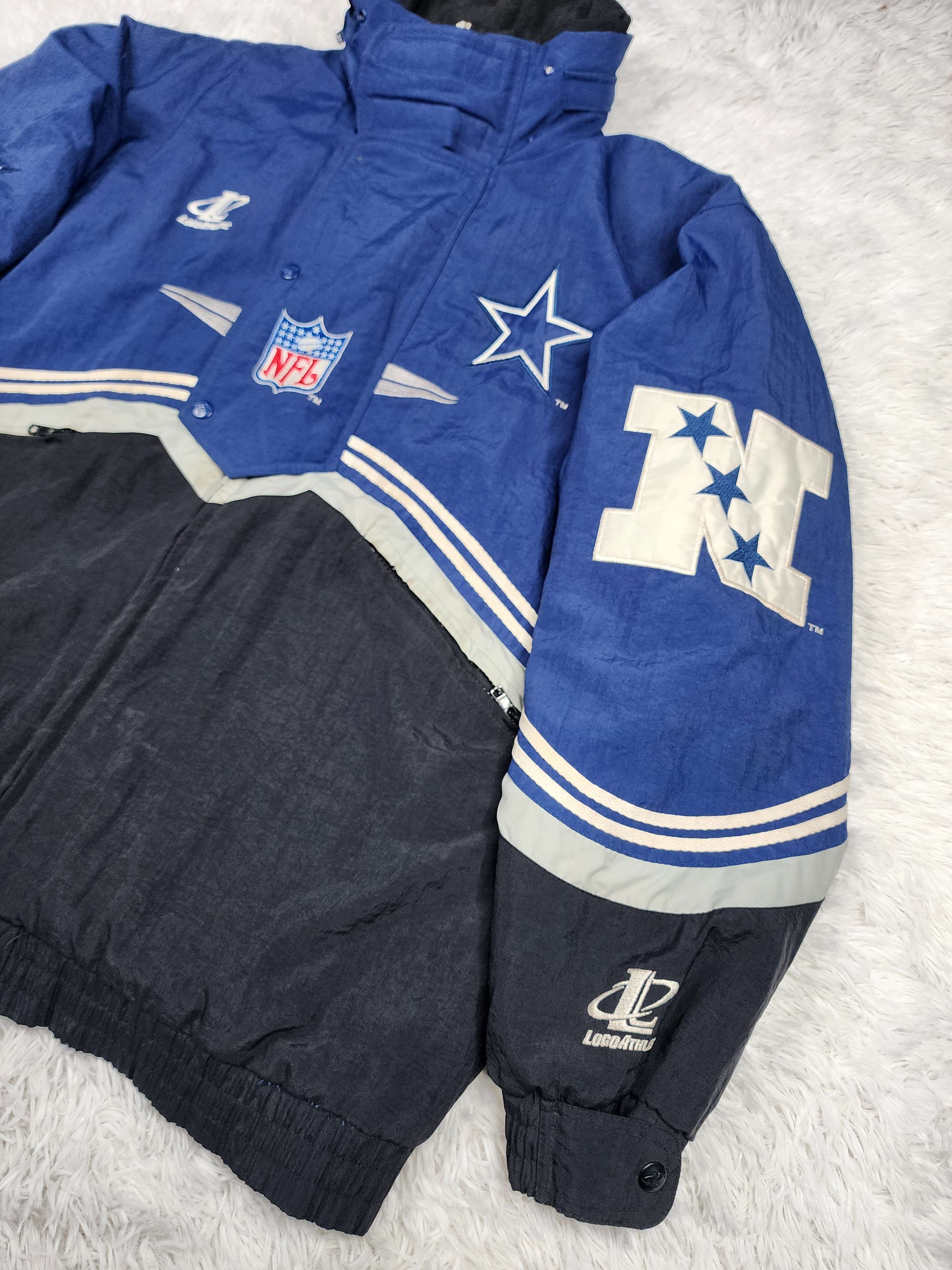 Logo Athletic Vintage Dallas Cowboys Logo Athletic windbreaker jacket Size US M / EU 48-50 / 2 - 2 Thumbnail