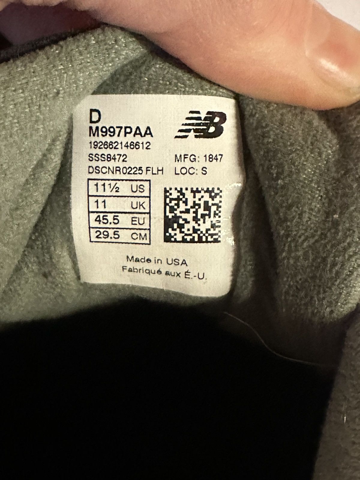 New Balance New Balance 997 11.5 Size US 11.5 / EU 44-45 - 6 Thumbnail