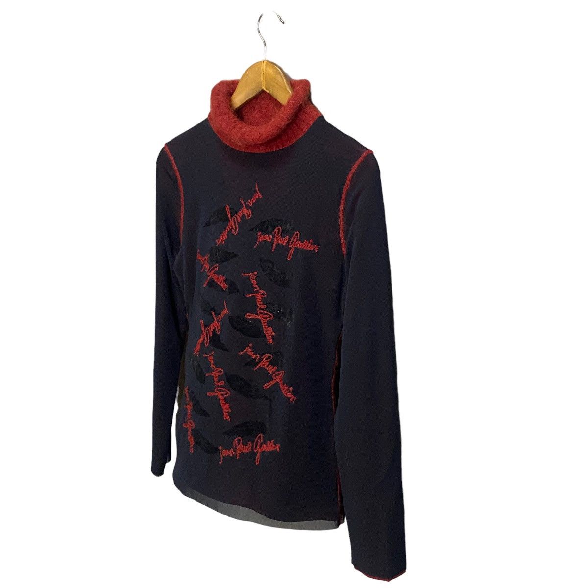 Designer × Jean Paul Gaultier Jean Paul GAULTIER FEMME Logo Embroidery Layered Mesh Top Size S / US 4 / IT 40 - 3 Thumbnail