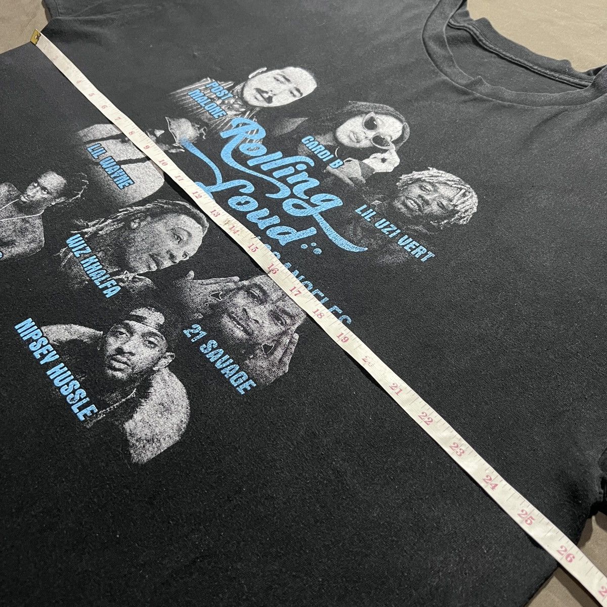 Rap Tees RollingLoud Wiz Khalifa Lil Wayne Nipsey Hussle Faded Hiphop Size US XXL / EU 58 / 5 - 12 Thumbnail