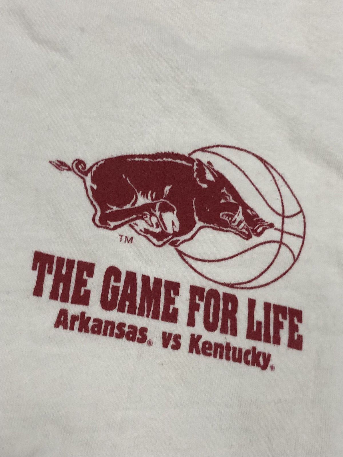 Hanes × Vintage 1998 Arkansas vs Kentucky Basketball Blood Drive Tee Size US L / EU 52-54 / 3 - 6 Thumbnail