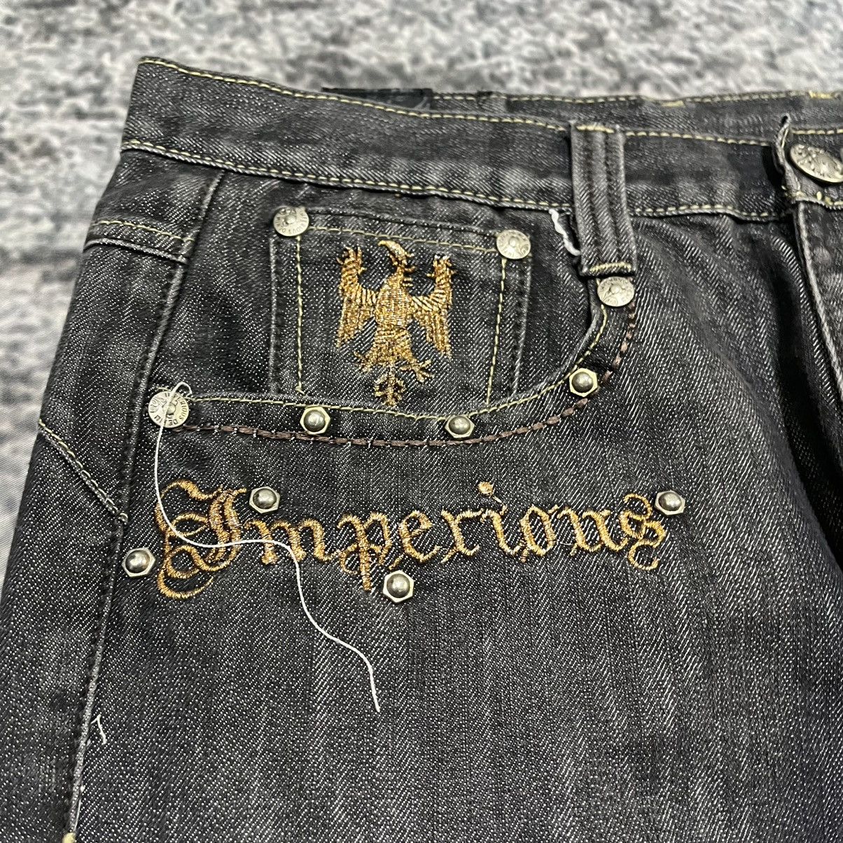 Imperious VINTAGE Y2K IMPEROUS EMBROIDERED CROSS GRUNGE BAGGY JEANS Size US 34 / EU 50 - 7 Thumbnail