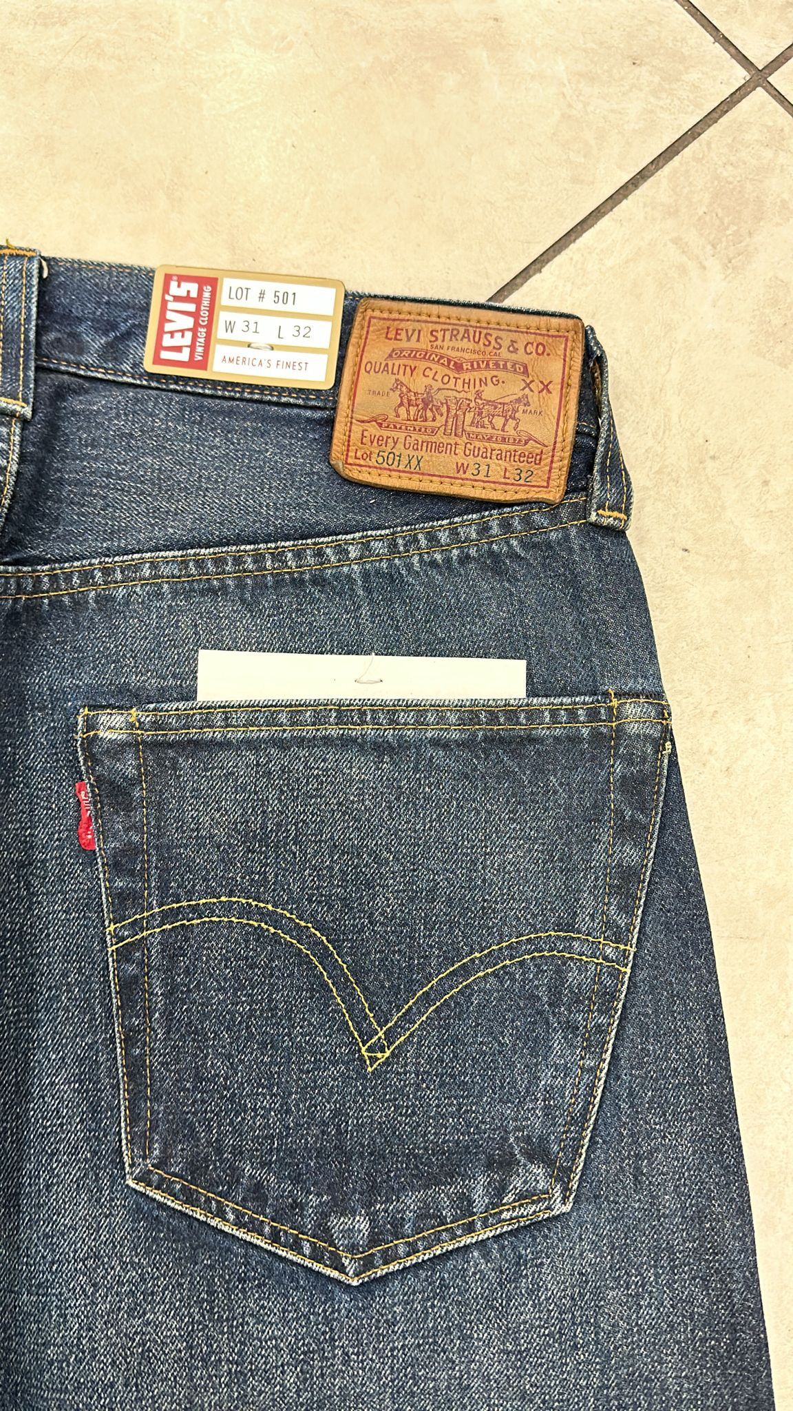 Levi's Vintage Clothing LVC Levi's Vintage Clothing 1947 501XX BigE Selvedge Jeans Size US 31 - 4 Thumbnail