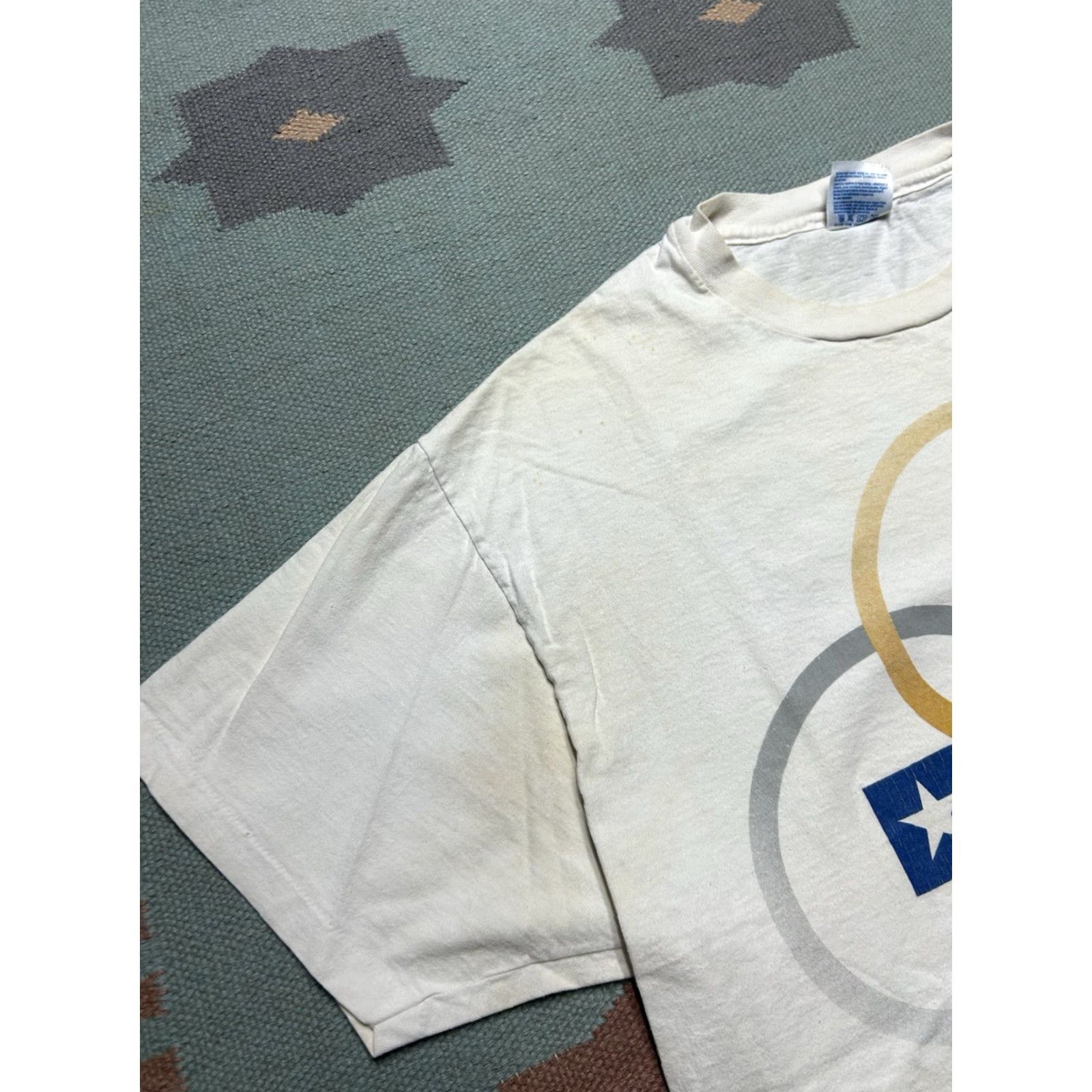 Hanes VINTAGE 90s graphic T-Shirt USA Olympics 1996 Hanes XL Grunge White Mens XL Size US XL / EU 56 / 4 - 6 Thumbnail