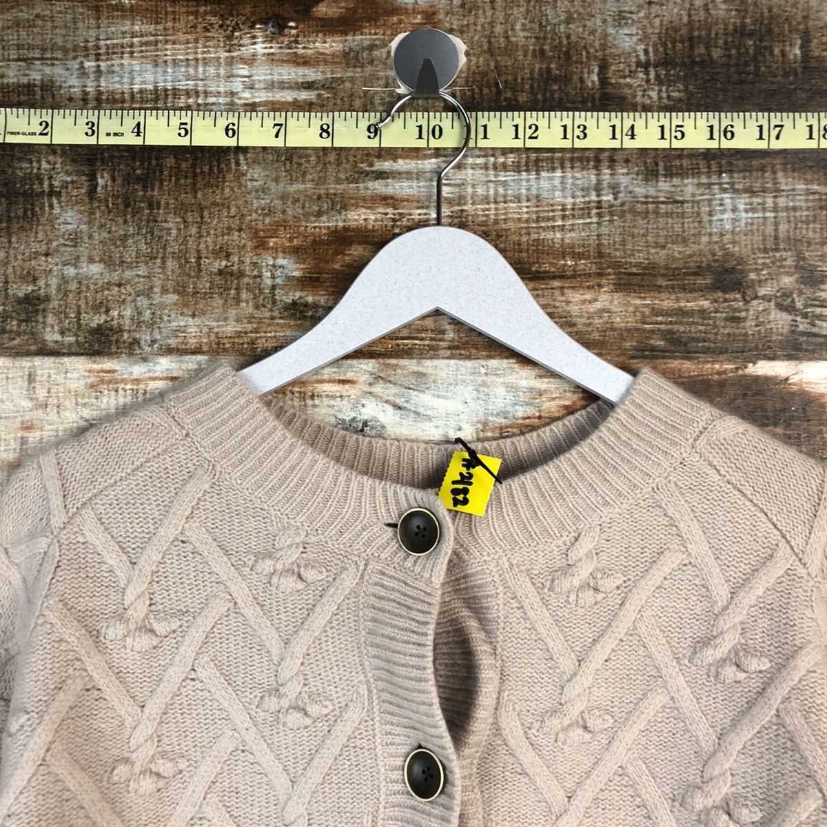 Vintage Japanese Brand Brown Cardigan Knitwear #A2182 Size S / US 4 / IT 40 - 4 Thumbnail