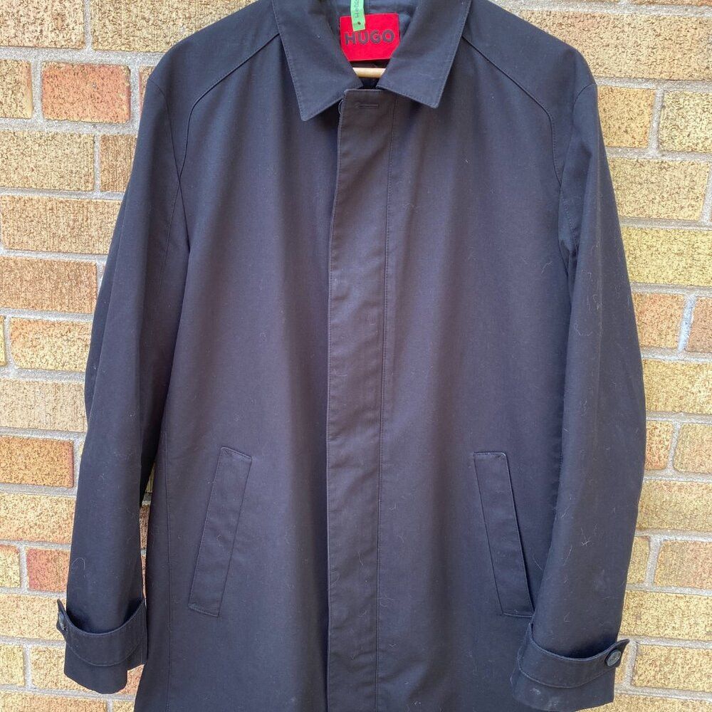 Hugo × Hugo Boss Hugo Boss HUGO Collection Trench Coat Mens Black Large Size US L / EU 52-54 / 3 - 6 Thumbnail