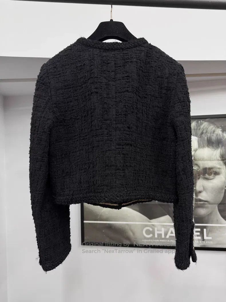 Chanel Chanel Two-pocket small black coat Size XS / US 0-2 / IT 36-38 - 3 Thumbnail