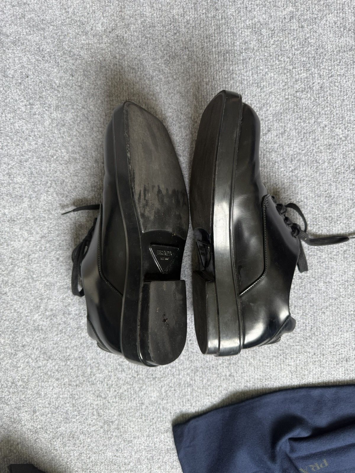 Prada Brushed Leather Derby Size US 6.5 / EU 39-40 - 3 Thumbnail