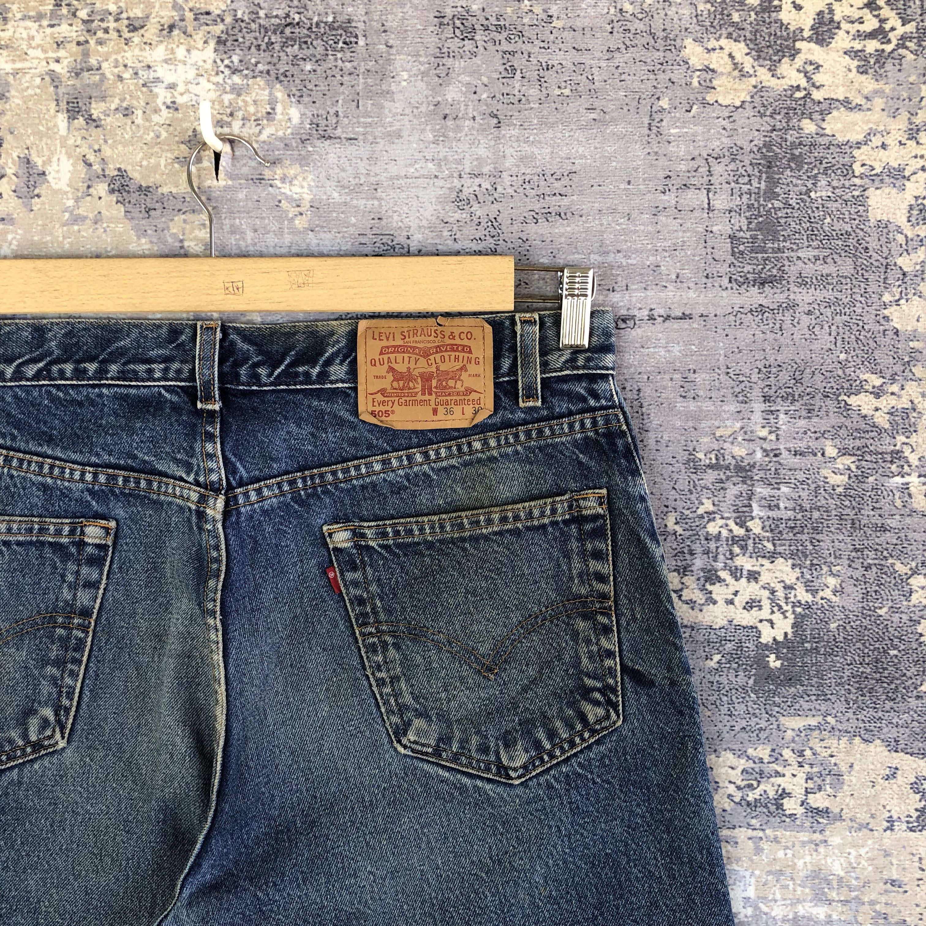 Levi's Vintage Dirty Levis 505 Jeans Stonewash Levi's Faded Denim Size US 34 / EU 50 - 5 Thumbnail