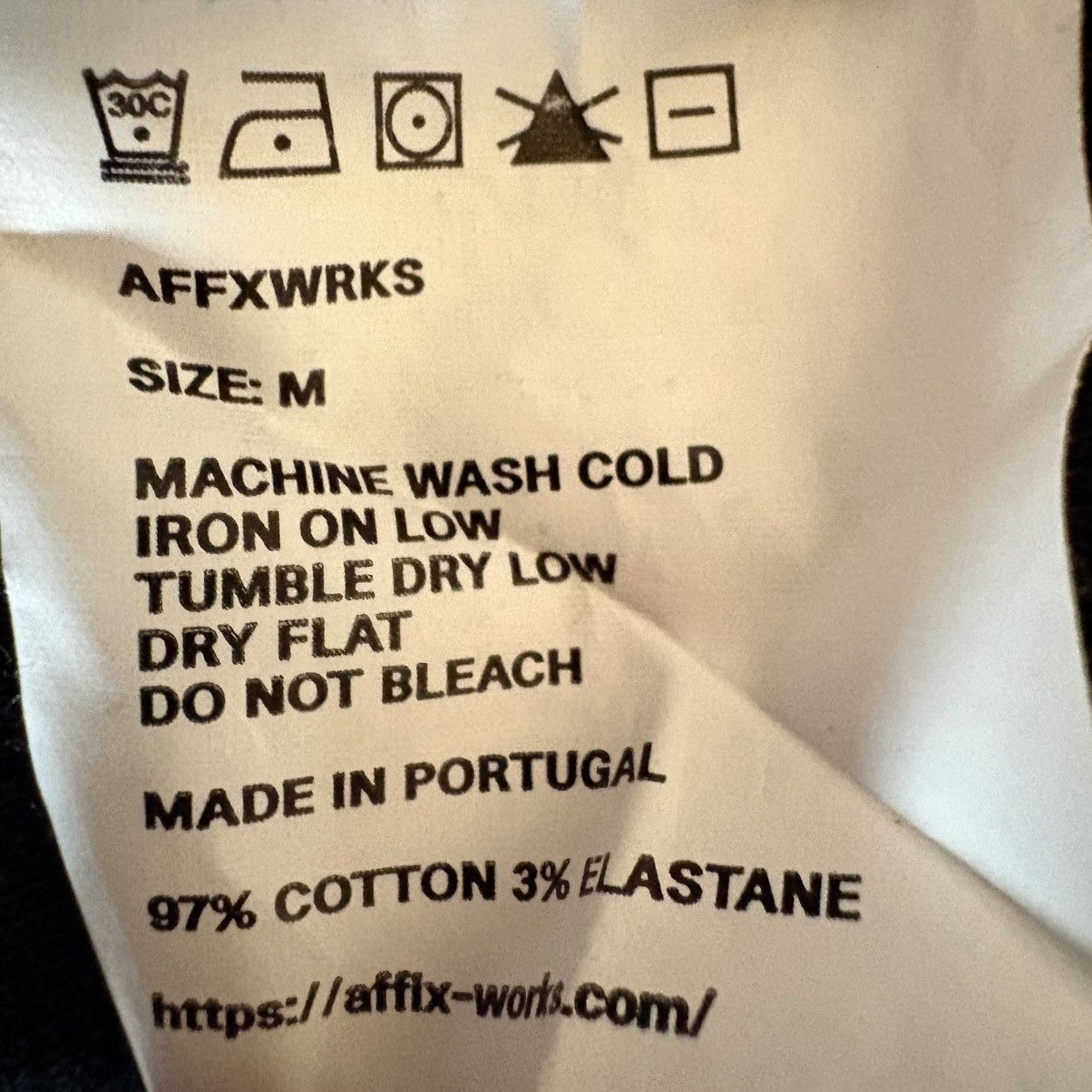 AFFXWRKS AFFXWRKS Black Heavyweight T Shirt Size US M / EU 48-50 / 2 - 4 Thumbnail