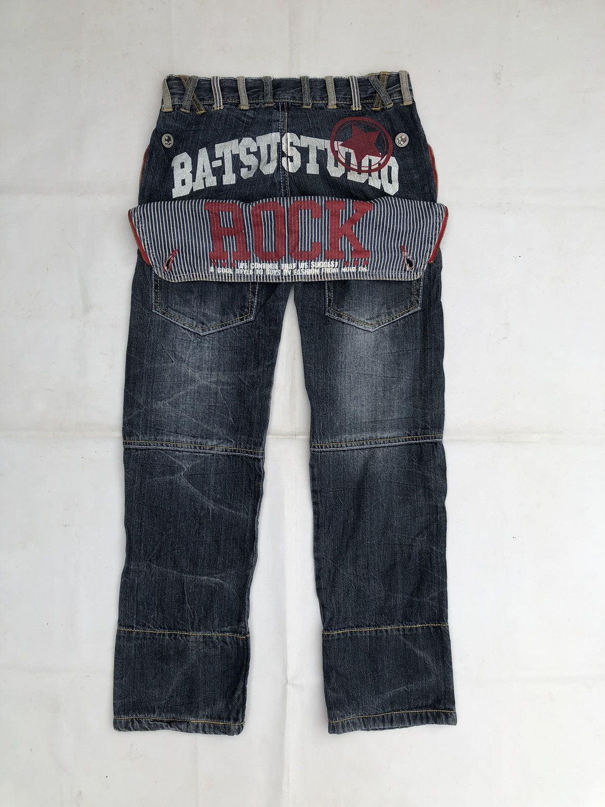 Japanese Ba-tsu Studio Distressed Denim Jeans