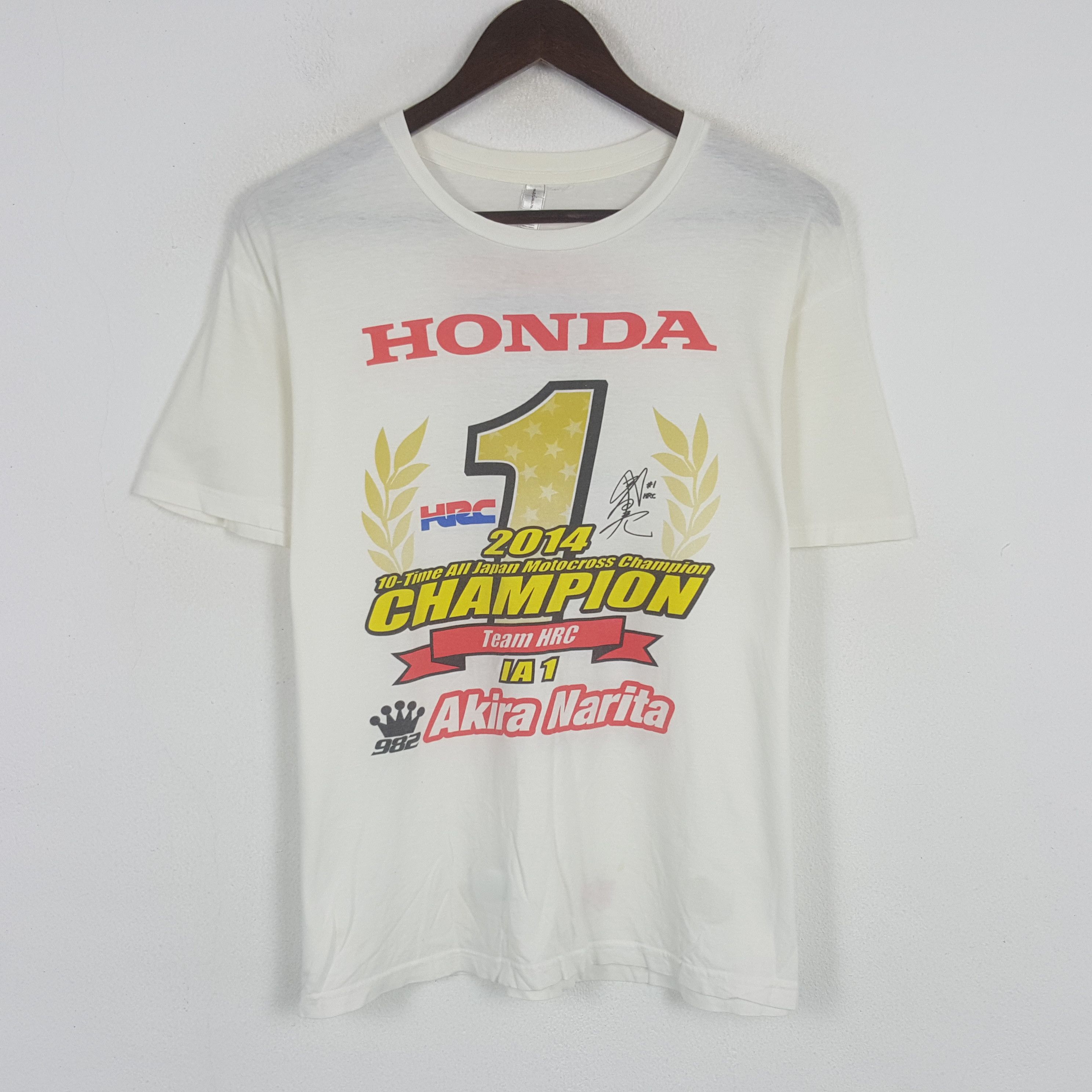 Honda × Vintage Vintage Honda HRC Sport Champion Racing T-shirt Size US L / EU 52-54 / 3 - 1 Thumbnail