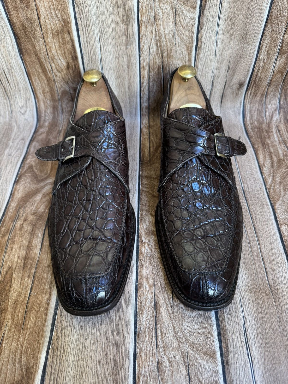 Cole Haan Genuine crocodile leather dress shoe Size US 12 / EU 45 - 5 Thumbnail