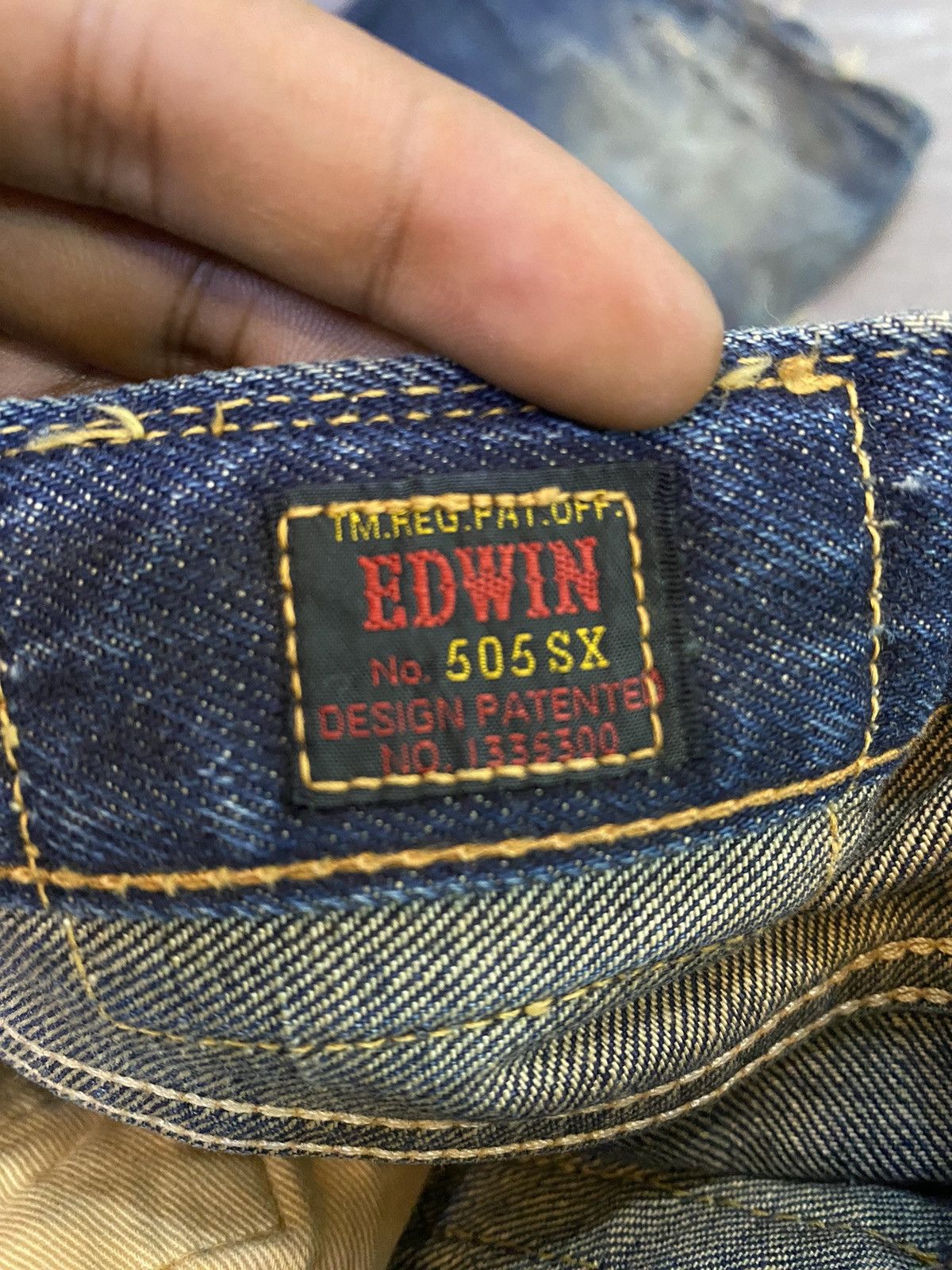 Edwin Vintage Edwin selvedge japan 🇯🇵 distressed Size US 32 / EU 48 - 8 Thumbnail