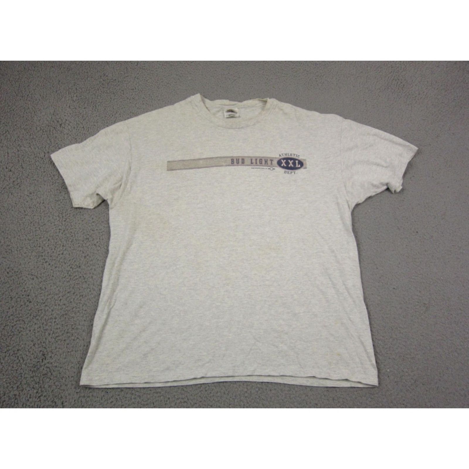 Hanes VINTAGE Hanes Bud Light Shirt Mens XL Gray Short Sleeve Crew Neck Logo 90s California Florida 80s 90s Ventage Shirt Mens XL Gray Size US XL / EU 56 / 4 - 2 Thumbnail