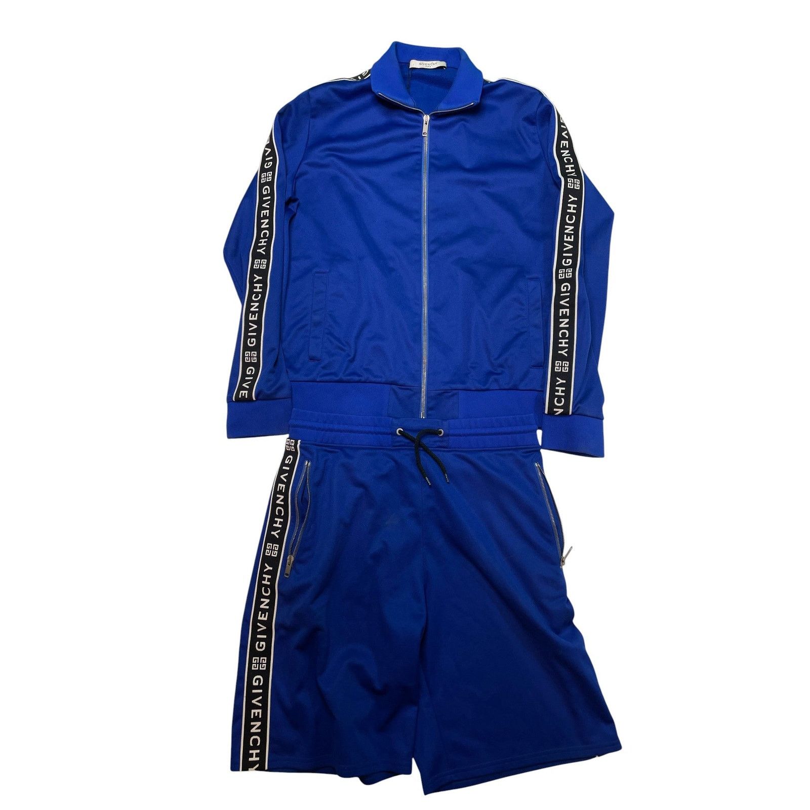 Givenchy Givenchy Blue & Black Stripe Sweatsuit Size 34" / US 12 / IT 48 - 1 Thumbnail