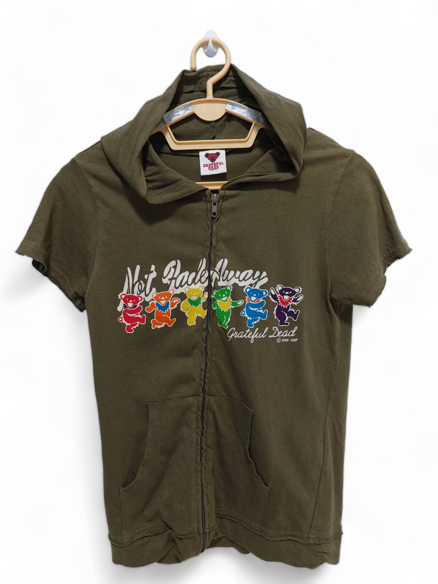 image of Archival Clothing x Grateful Dead Hoodies Dancing Bear in Dark Green, Men's (Size Small)