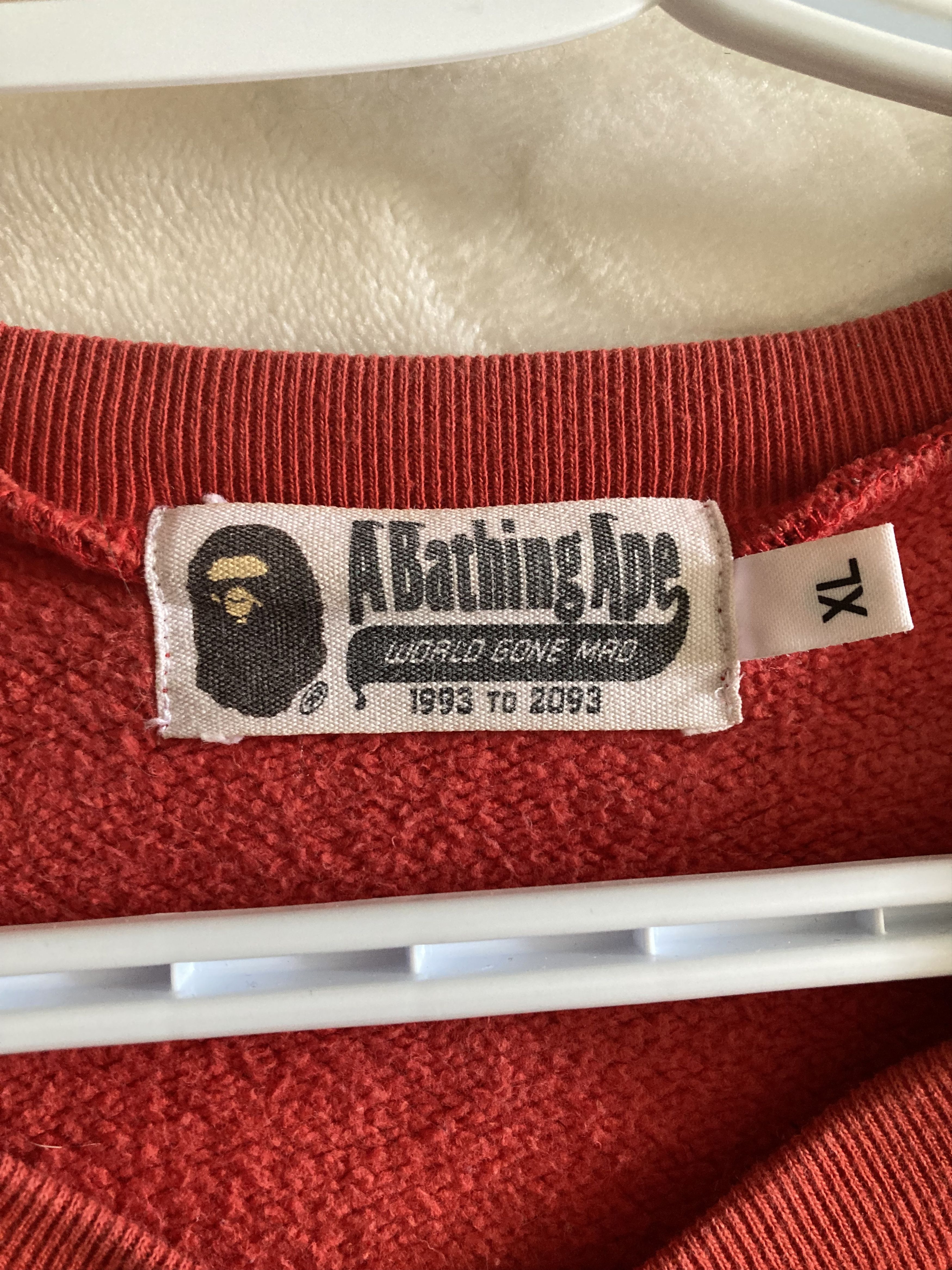 Nigo Bathing Ape Red Camo Jersey Size US L / EU 52-54 / 3 - 3 Thumbnail