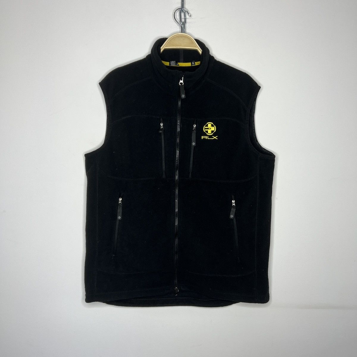Polo Ralph Lauren × Vintage Vintage Polo Sport Ralph Lauren Black Fleece Vest Size US XL / EU 56 / 4 - 1 Thumbnail