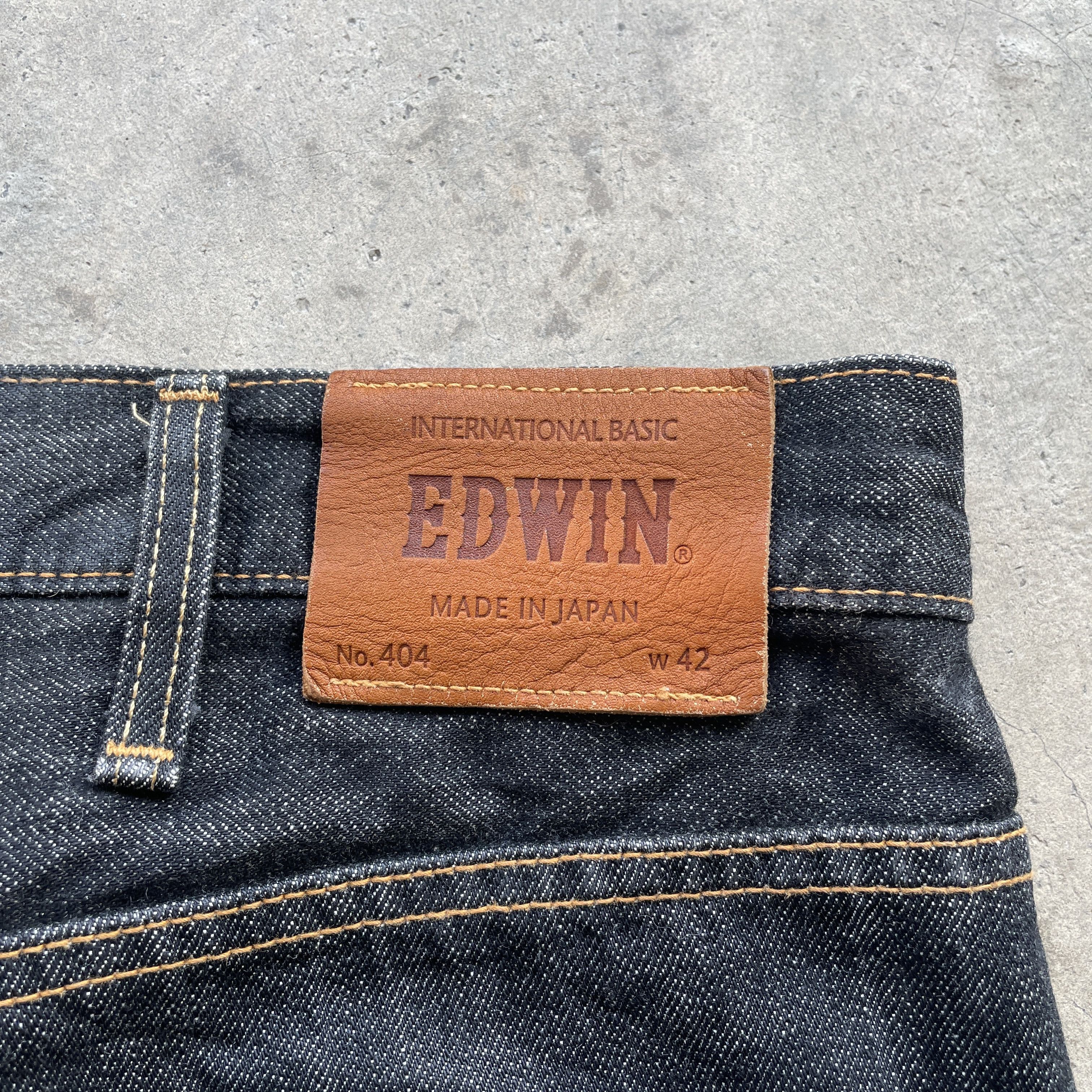 Edwin × Japanese Brand W42💥 Vintage Edwin 404 Made In Japan Black Jeans Pants Size US 42 / EU 58 - 9 Thumbnail