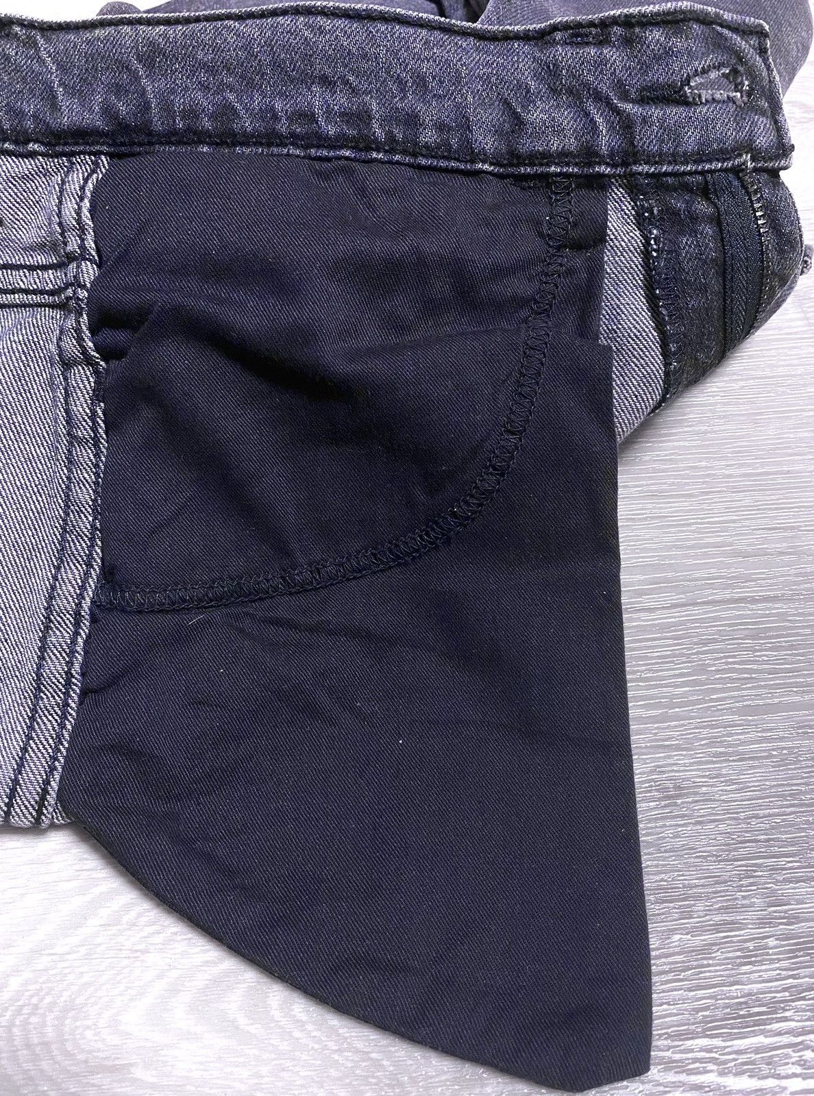 Levi's Made & Crafted Levi’s Line 8 Graphite Black Washed Cropped Jeans Denim Mom Size 28" / US 6 / IT 42 - 15 Thumbnail