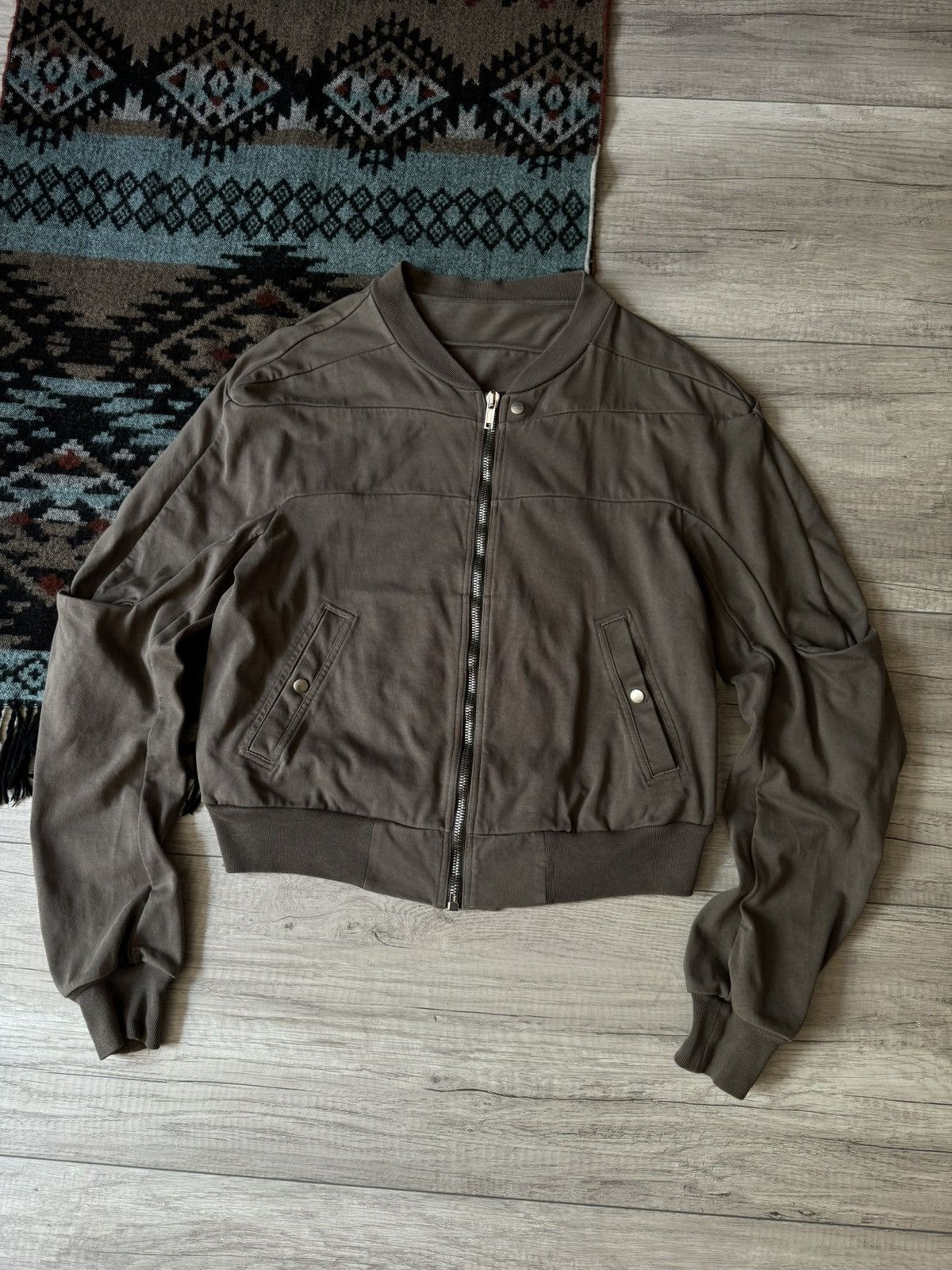 ジャケット・アウター RICK OWENS GETH JOGGER bomber jacket Rick Owens Black Geth Jogger Jacket Rick Owens