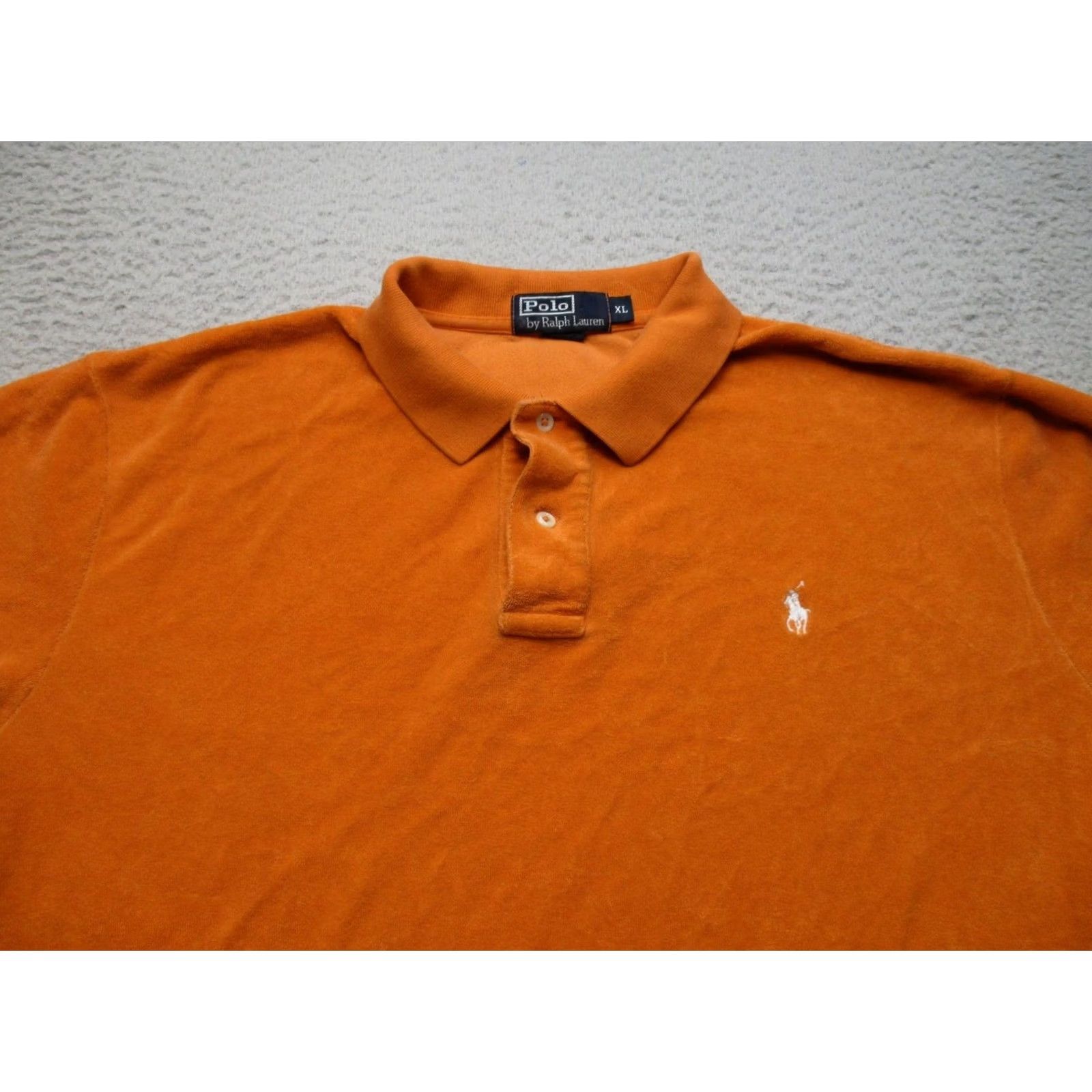 Polo Ralph Lauren Polo Ralph Lauren Polo Shirt Mens XL Orange Solid Coffee? Size US XL / EU 56 / 4 - 2 Thumbnail