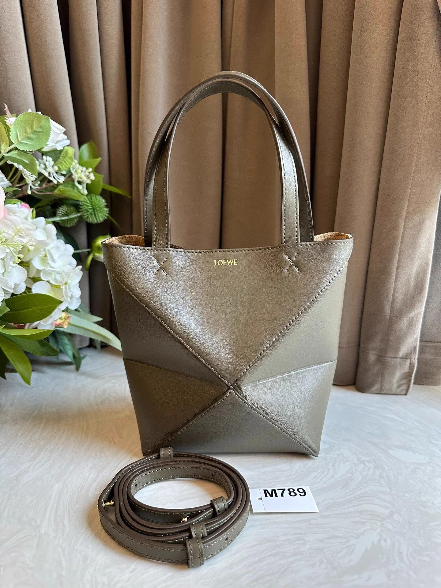 Loewe LOEWE mini tote deep olive green like new Size ONE SIZE - 3 Thumbnail