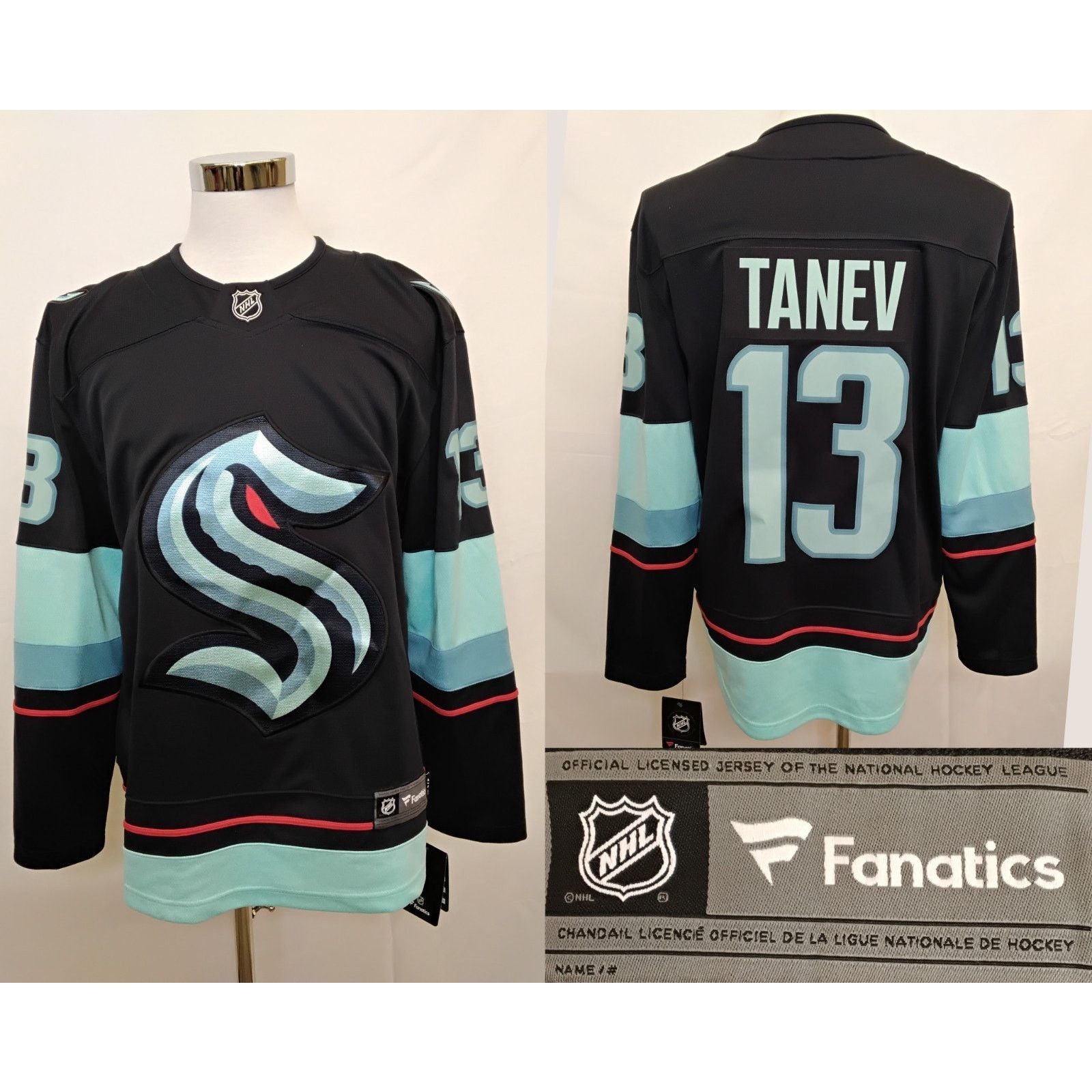 Other NHL Fanatics Seattle Kraken Jersey Brandon Tanev Men's S NWT Size US S / EU 44-46 / 1 - 1 Thumbnail